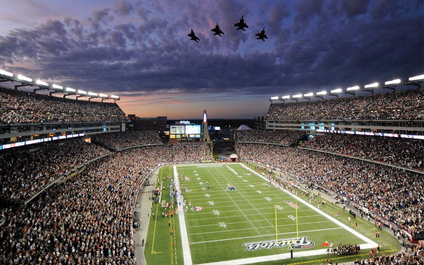 Football, New England Patriots, stadium, sport, sky, nature