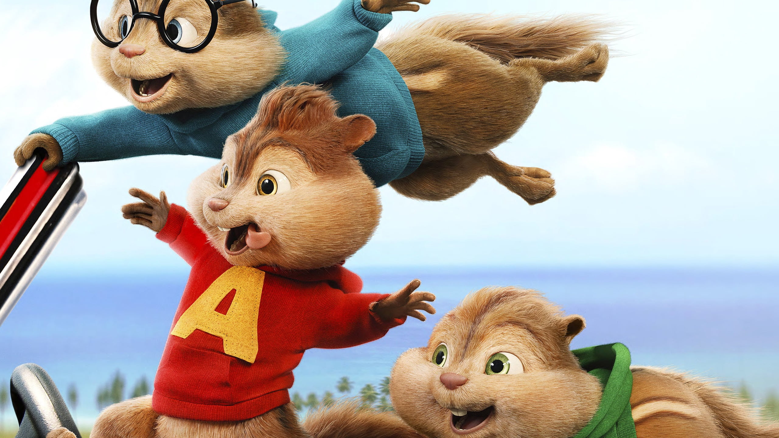 Alvin and the Chipmunks illustration, simon, theodore, the road chip