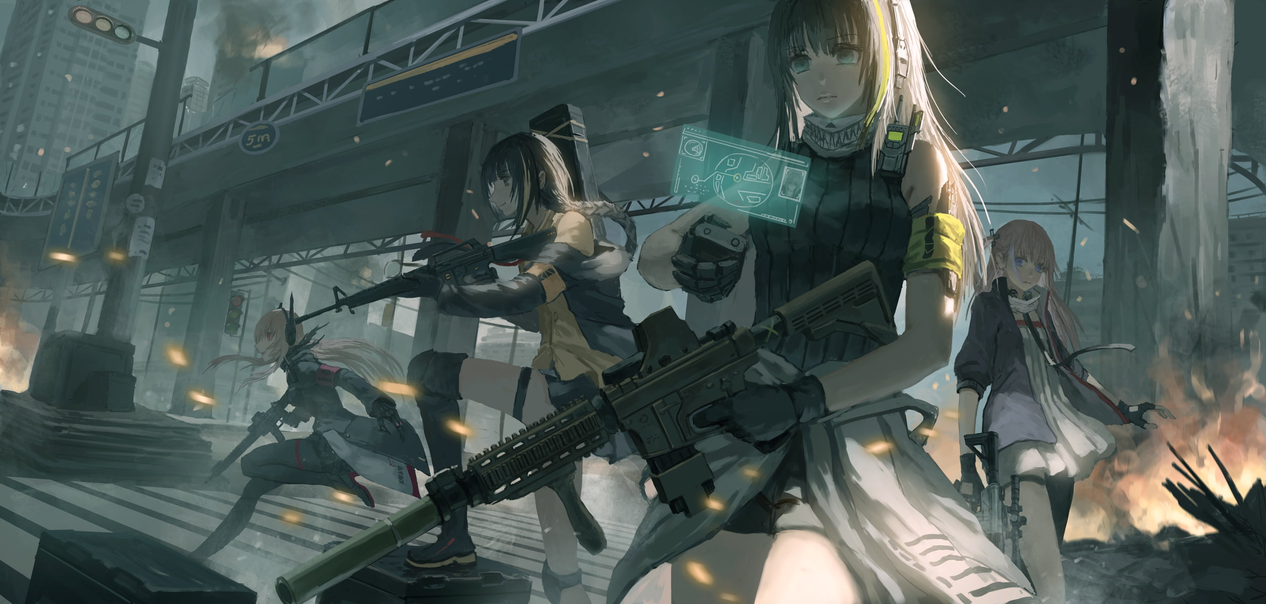 anime, Girls Frontline, Girls_Frontline, gun, girls with guns