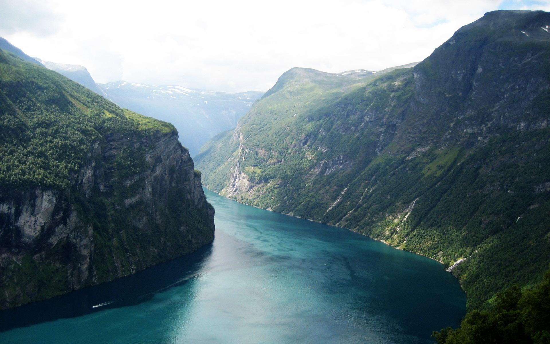 Beautiful Fjord Norway, nature and landscape