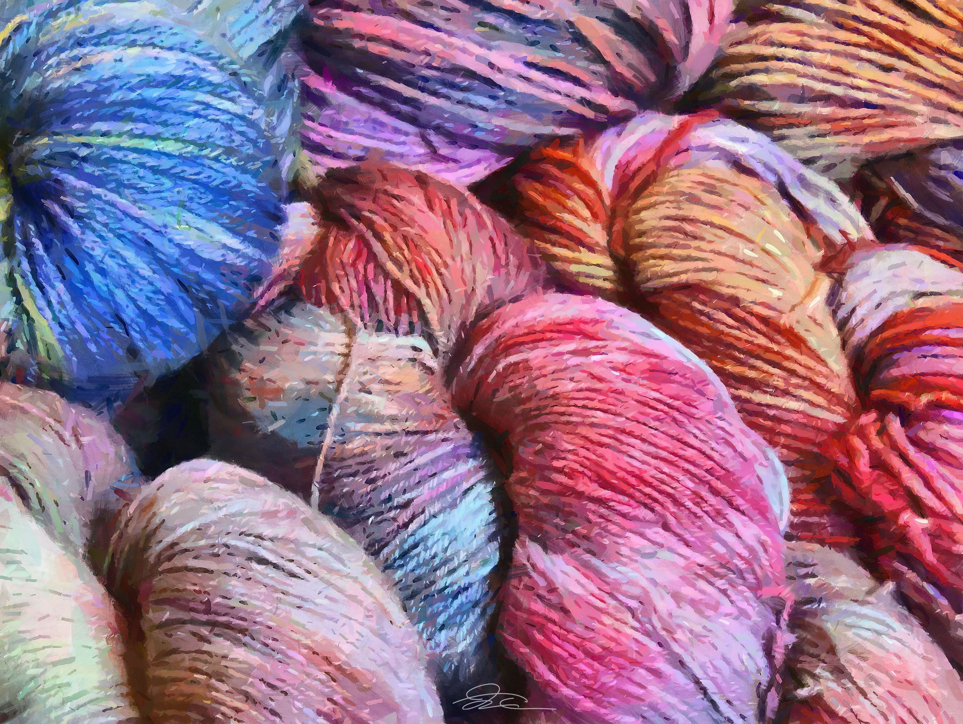 bokeh, craft, pattern, psychedelic, rope, string, yarn