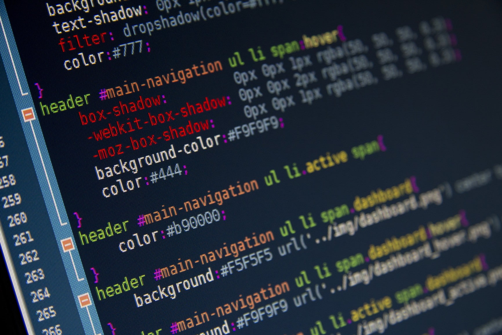 pixels, Computer screen, CSS, code, color codes, logic, syntax highlighting