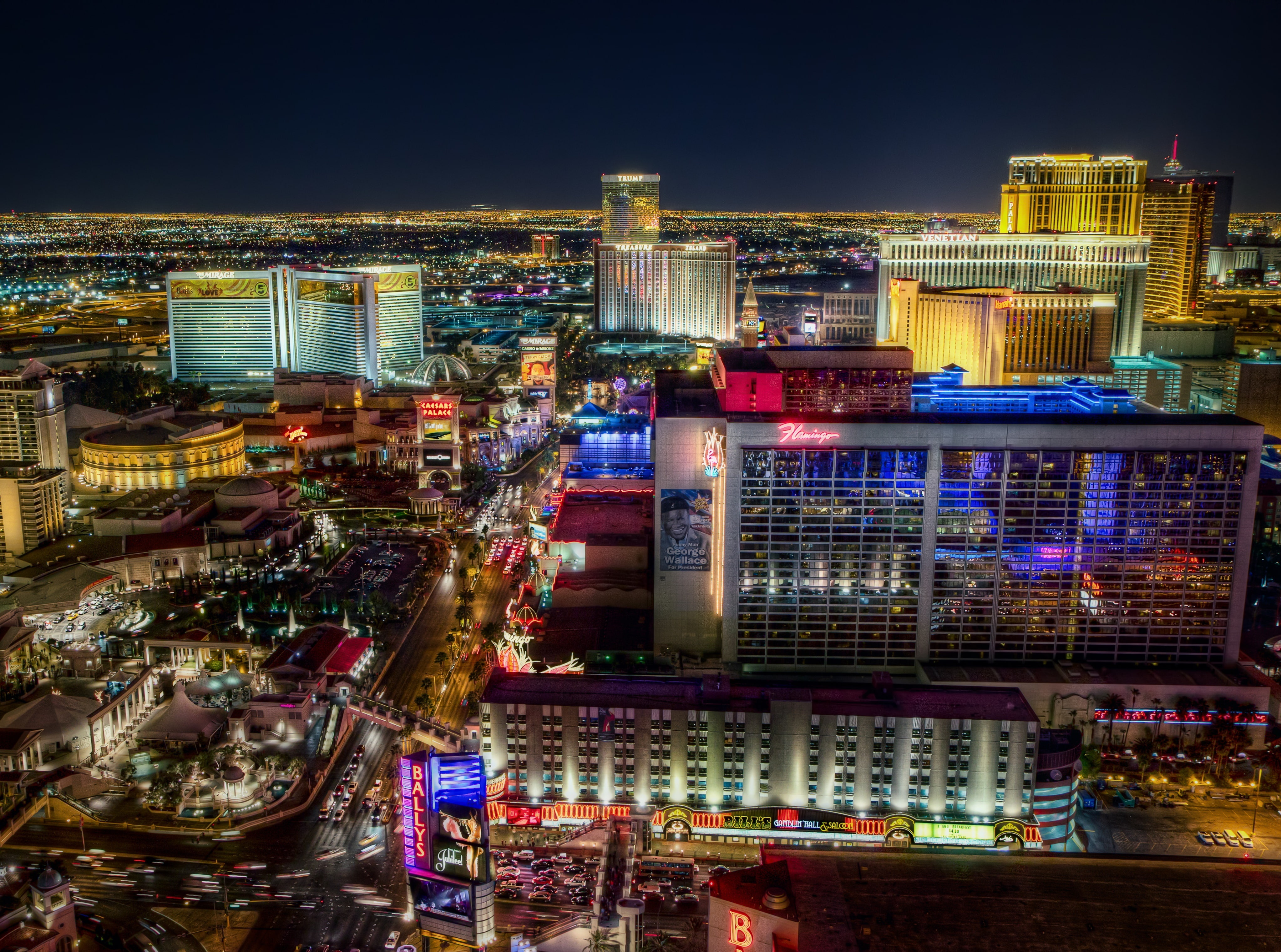 Las Vegas Strip North, high-rise buildings, United States, Nevada