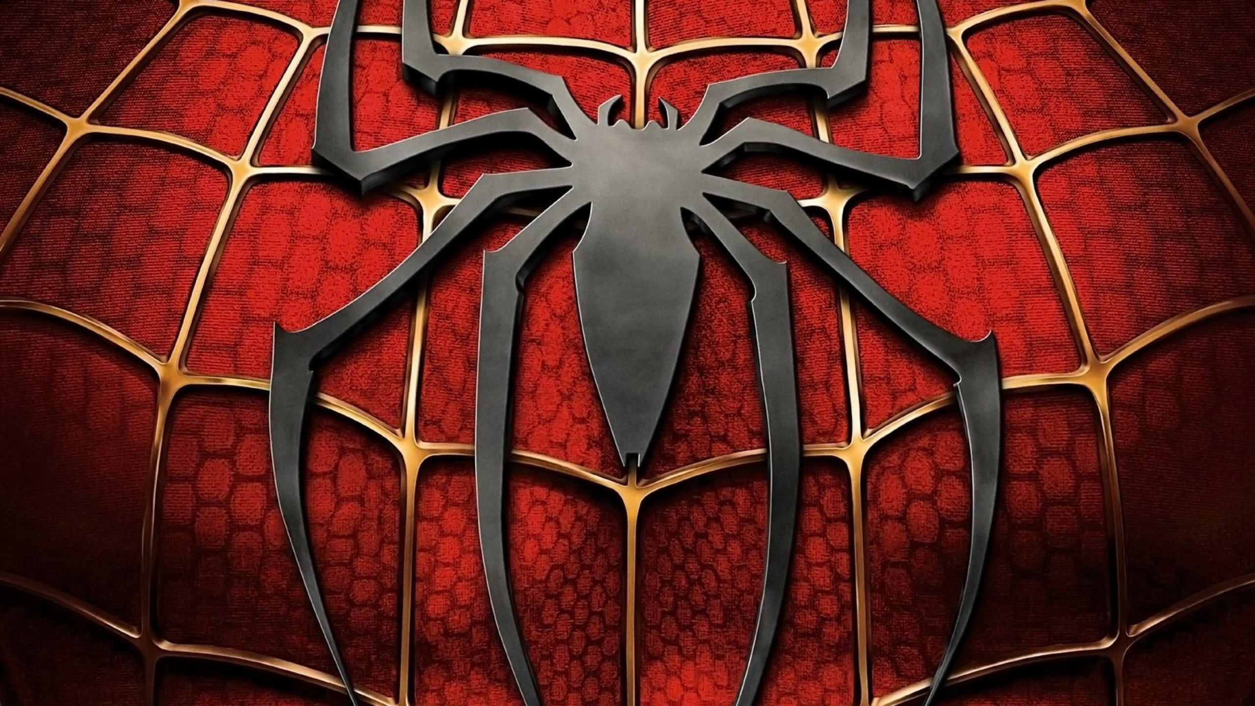 Marvel Spider-Man logo, Marvel Comics, red, pattern, no people