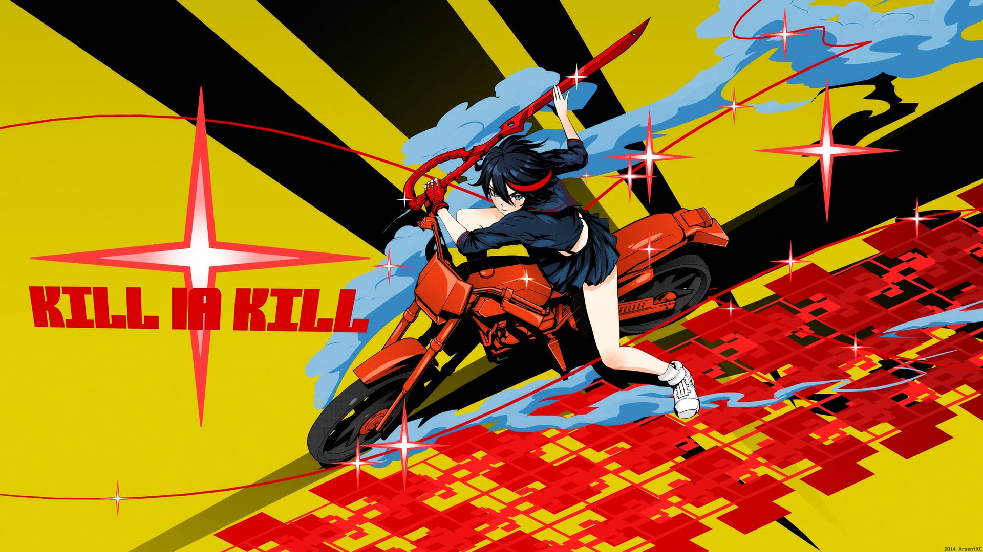 man in black suit jacket and red pants, Kill la Kill, Senketsu