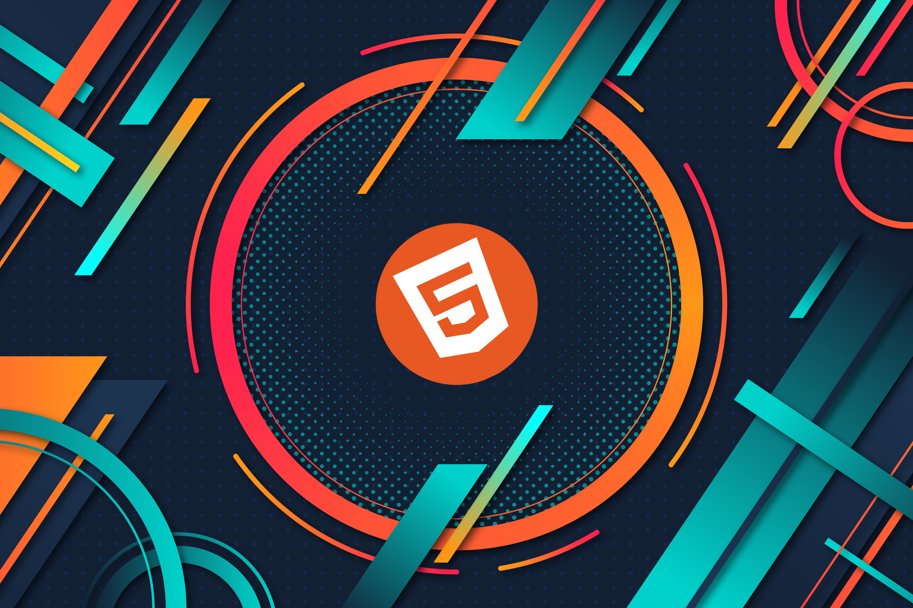 HTML, vector, technology, abstract