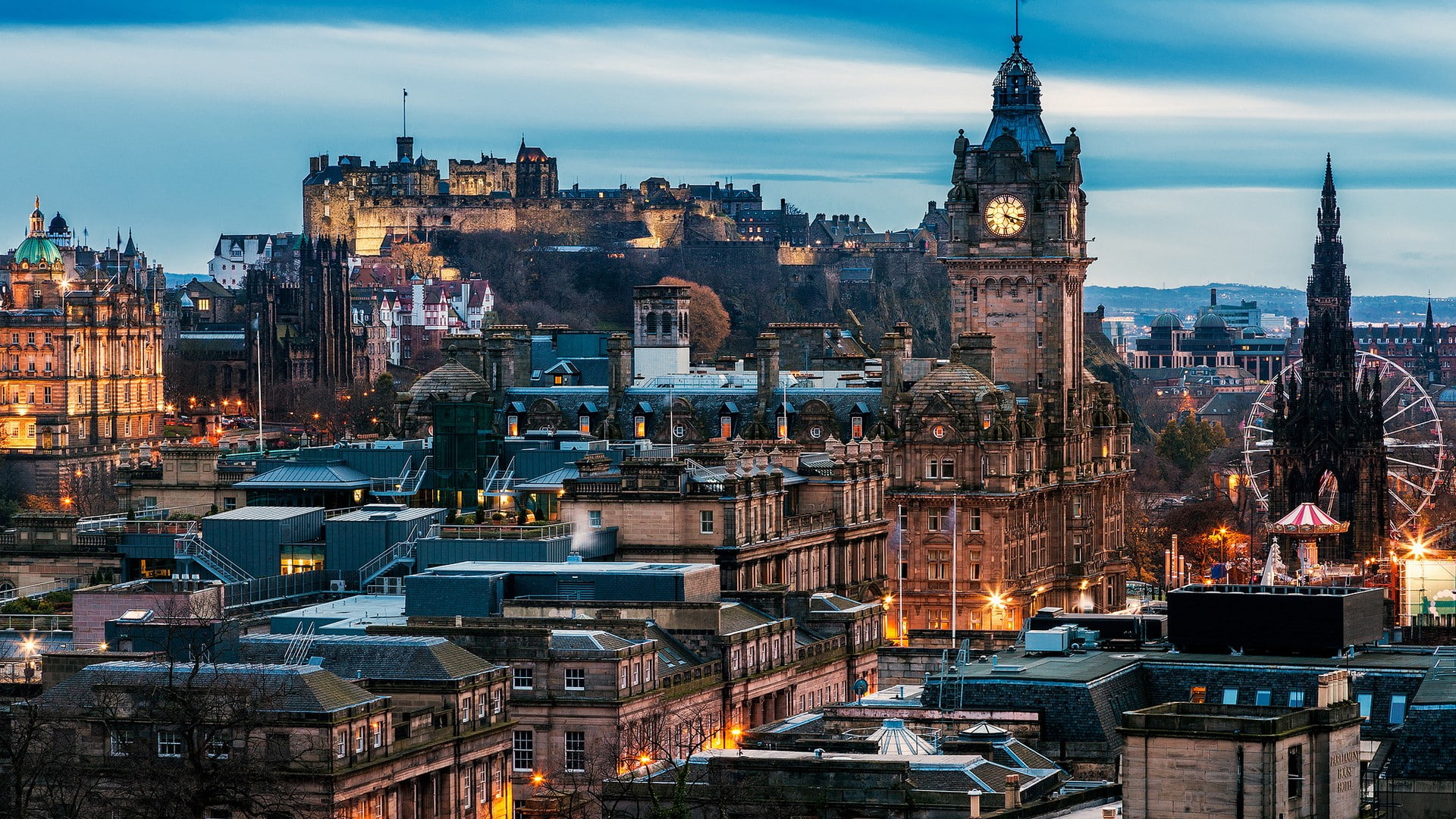 Scotland, building, architecture, Edinburgh, cityscape, castle