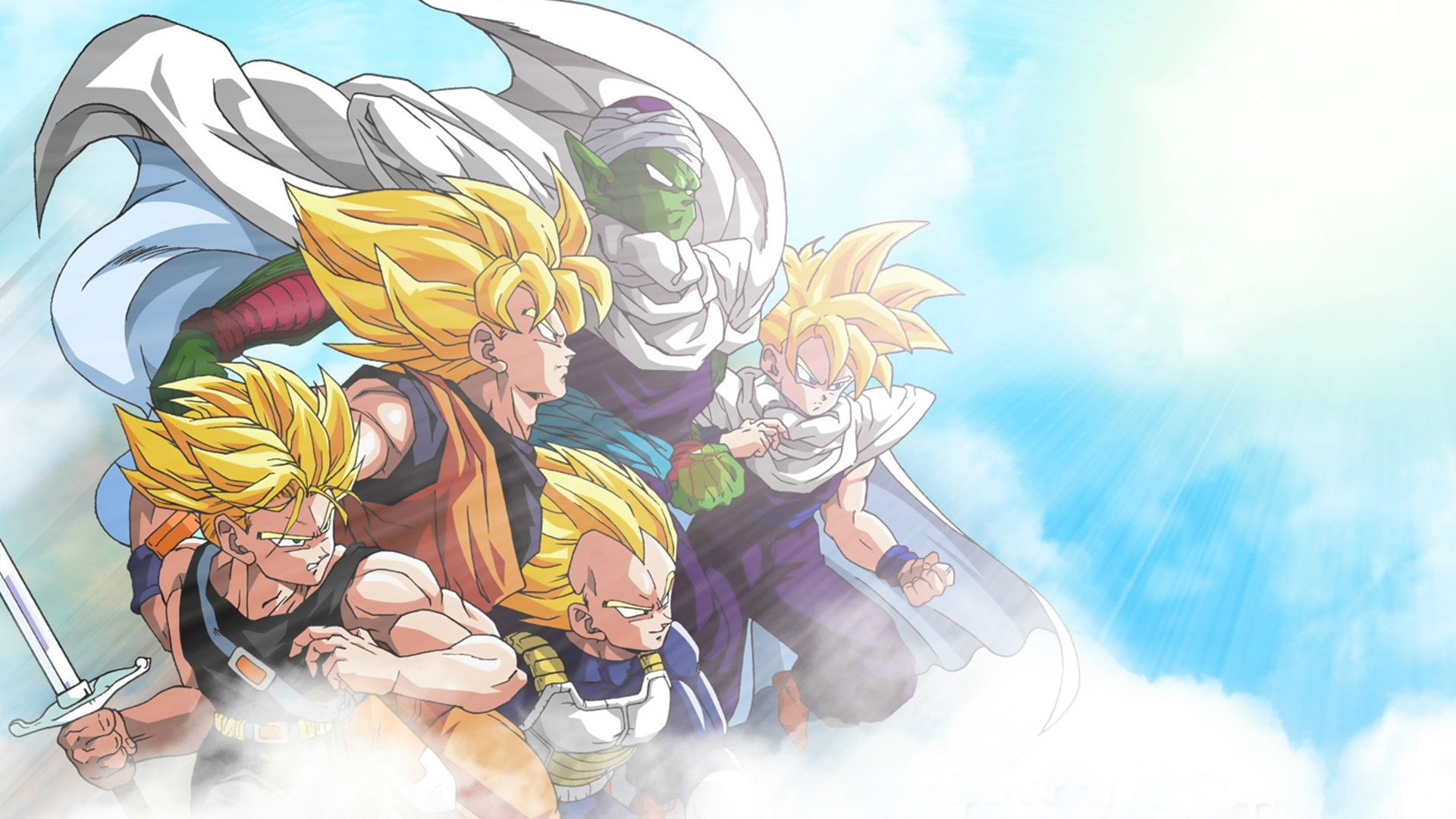 Dragon Ball Z, Piccolo, Vegeta, Trunks (character), Son Goku