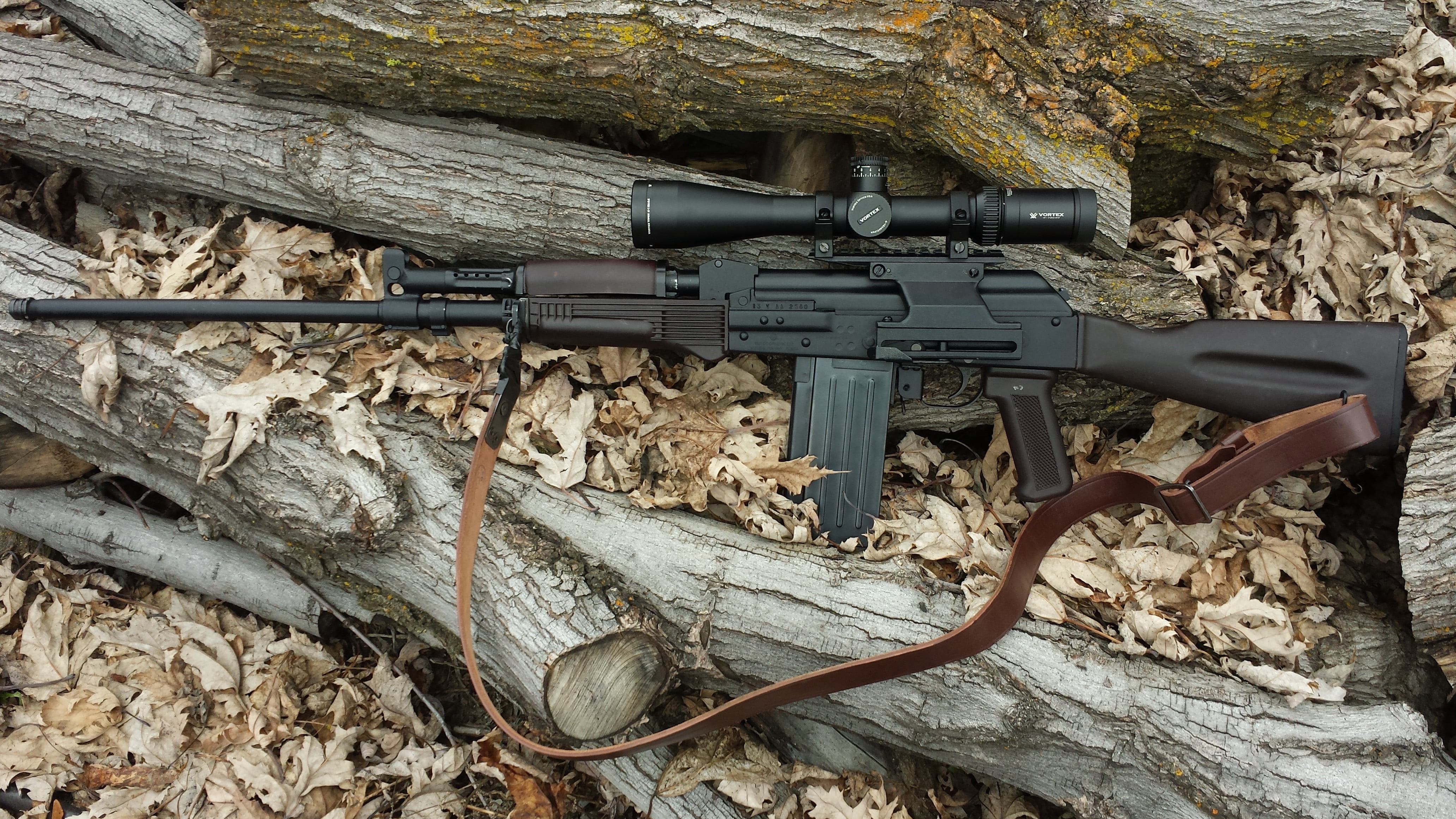 black sniper rifle, weapons, optics, carabiner, self-loading