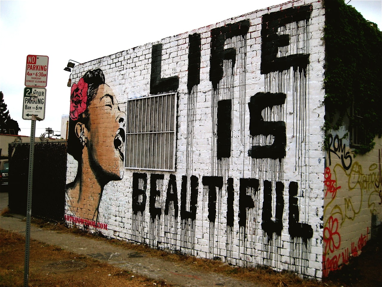 Life Beautiful Graffiti Billie Holiday HD, life is beautiful graffiti art