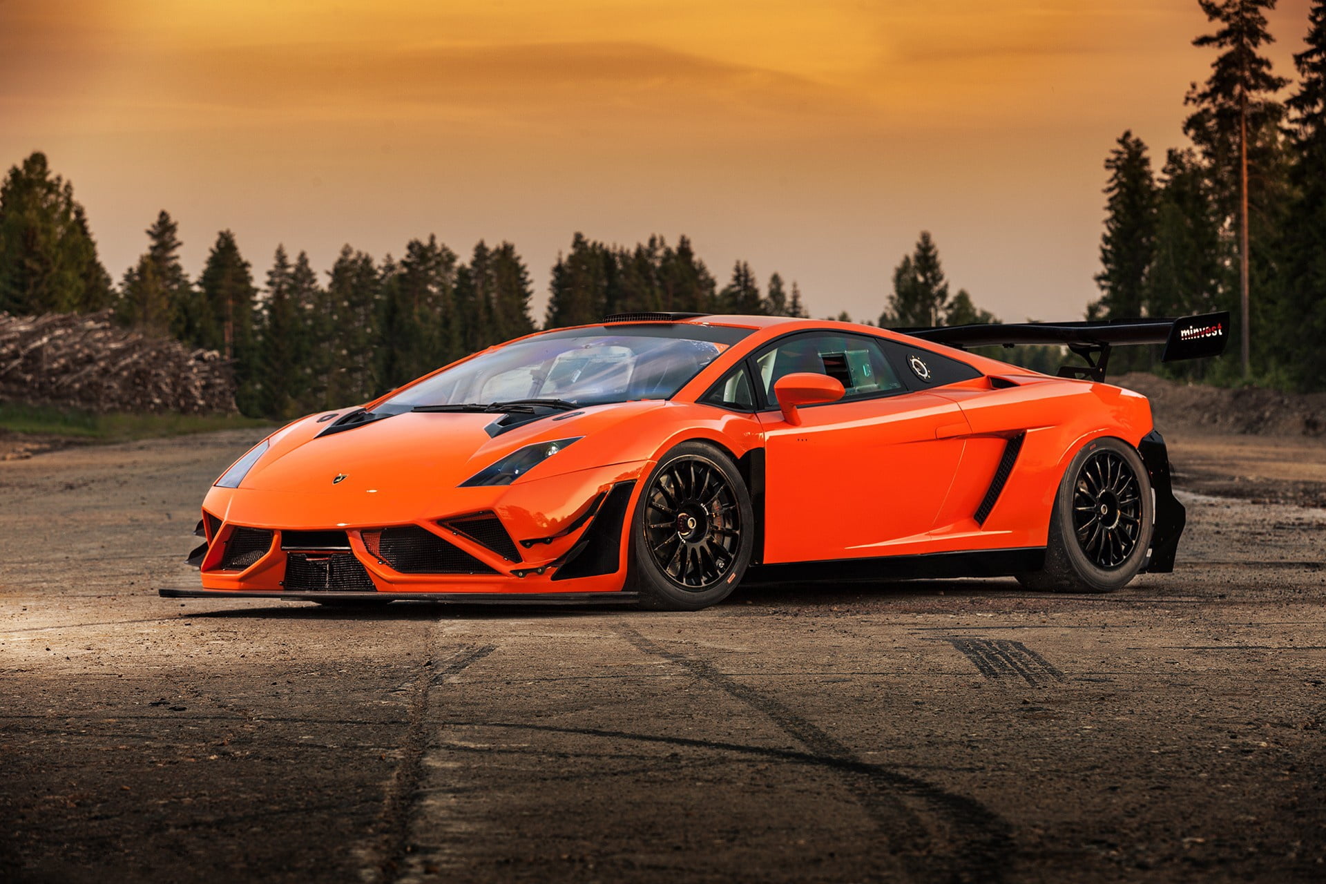 Free download | HD wallpaper: Orange, Gallardo, Black, Wheels