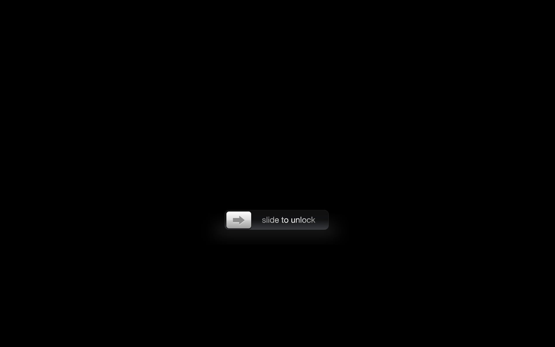 iPhone lock icon, background, black, minimalism, slide to unlock