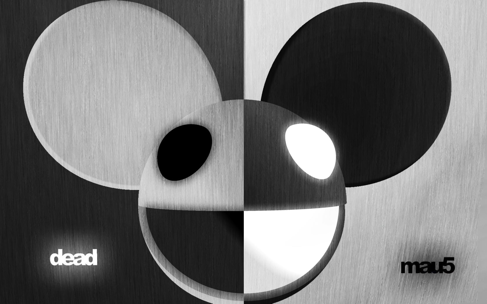 gray and black Mickey mouse digital wallpaper, deadmau5, background