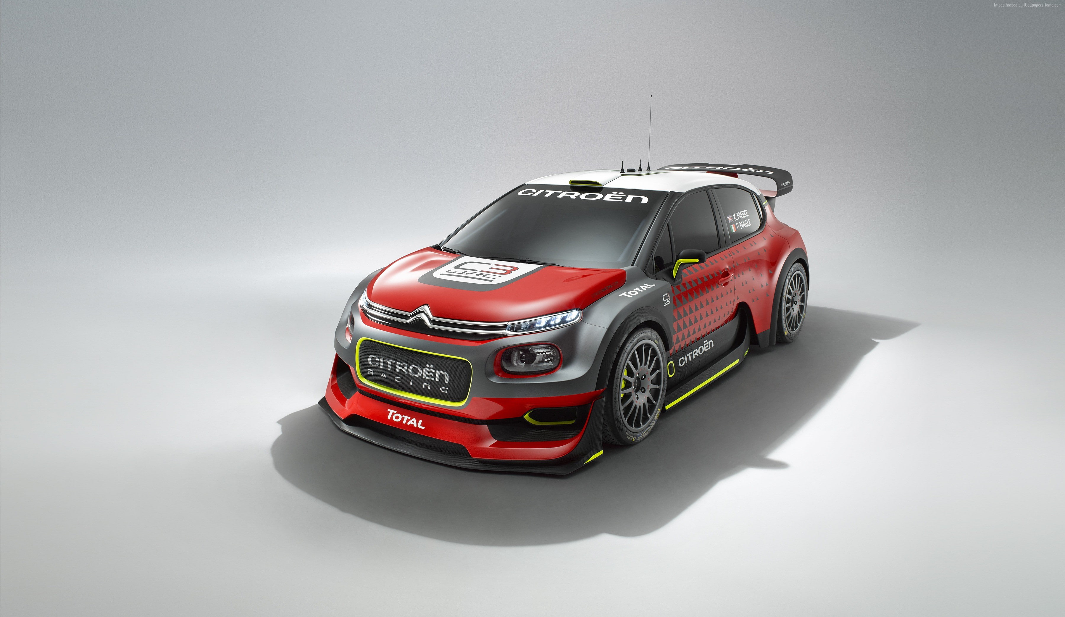 red, paris auto show 2016, rally, Citroen C3 WRC
