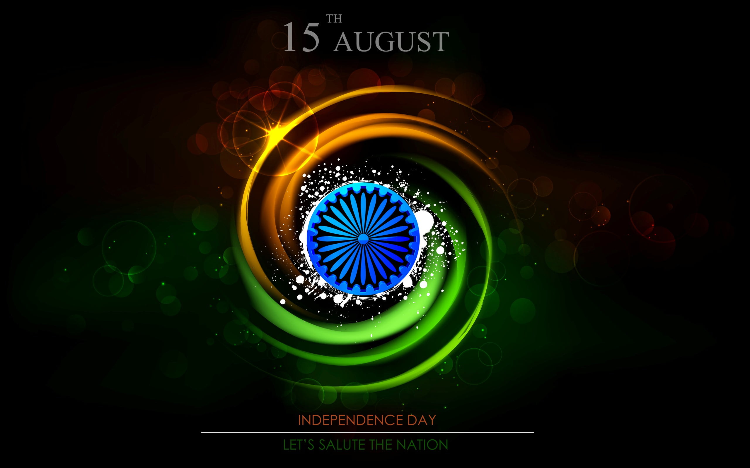 15 August Lets Salute The Nation, Happy Diwali Independence Day illustration