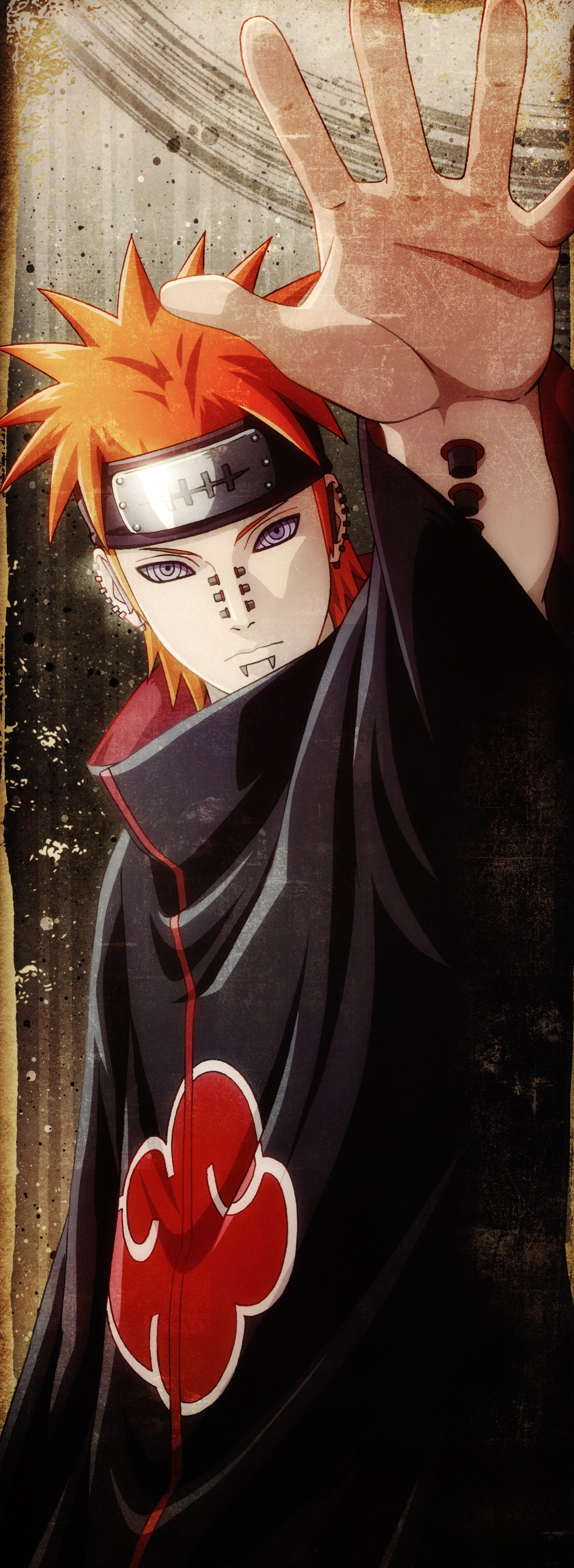 Pain from Naruto illustration, Naruto Shippuuden, Pein, Akatsuki