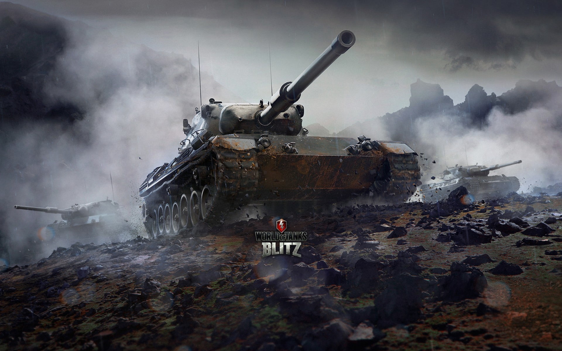 World of Tanks Blitz digital wallpaper, wargaming net, weapon
