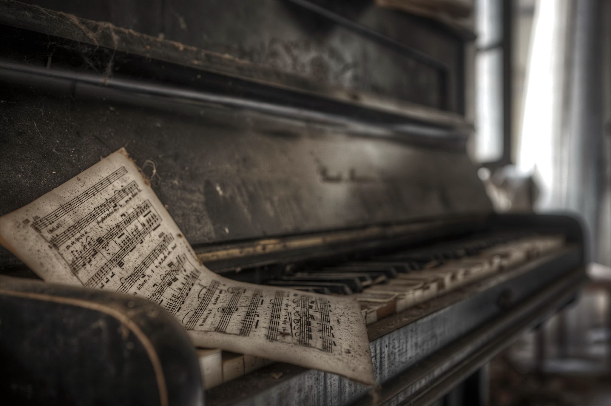 piano, music, old, paper, musical instrument, history, sheet music