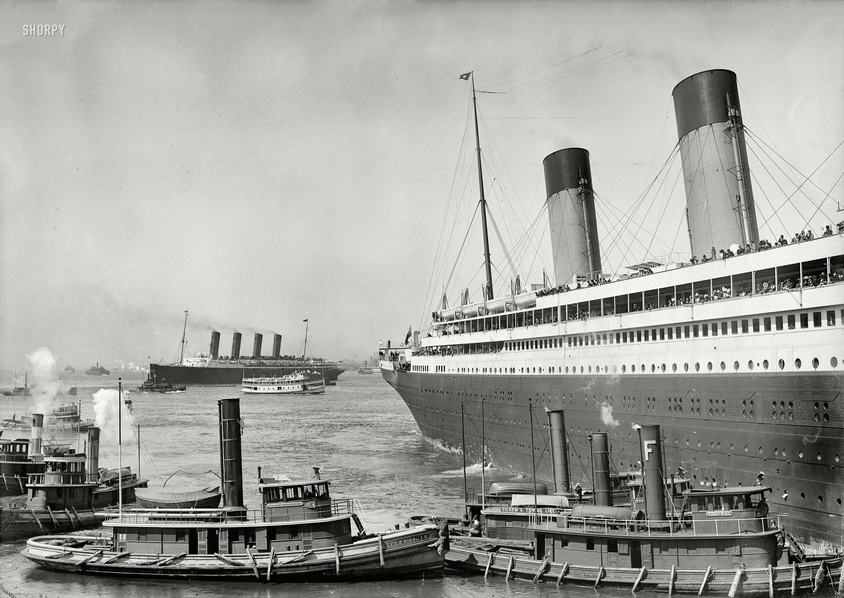 rms olympic, nautical vessel, transportation, water, architecture