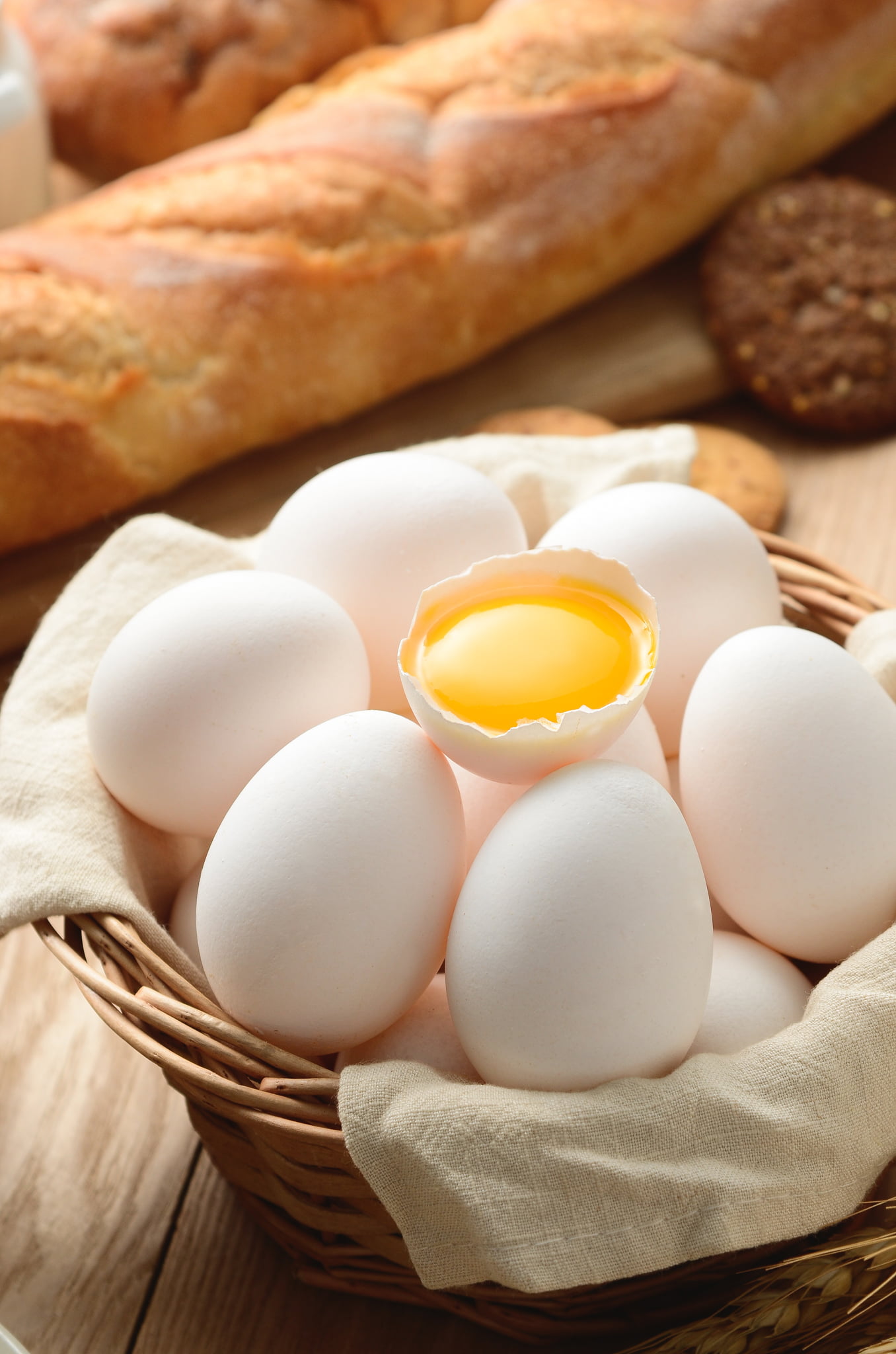 eggs, bread