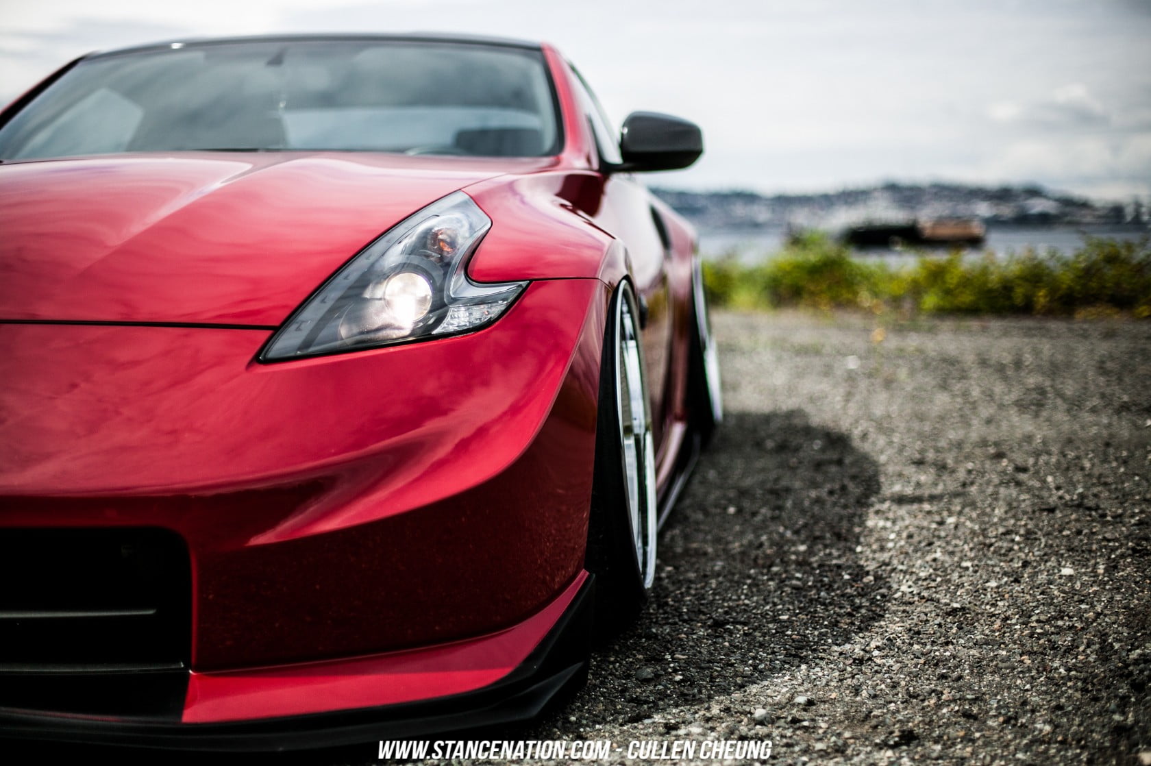 red car, Nissan, Stance, Stanceworks, StanceNation, tuning, red cars