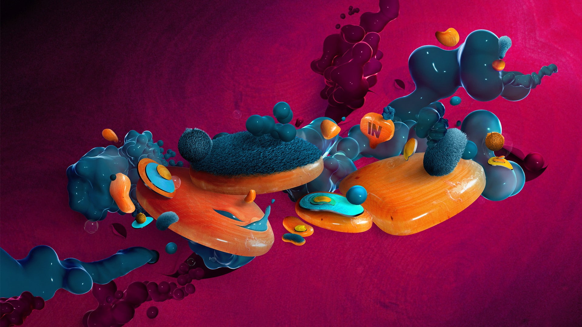 Digital Art, Bubbles, Shapes
