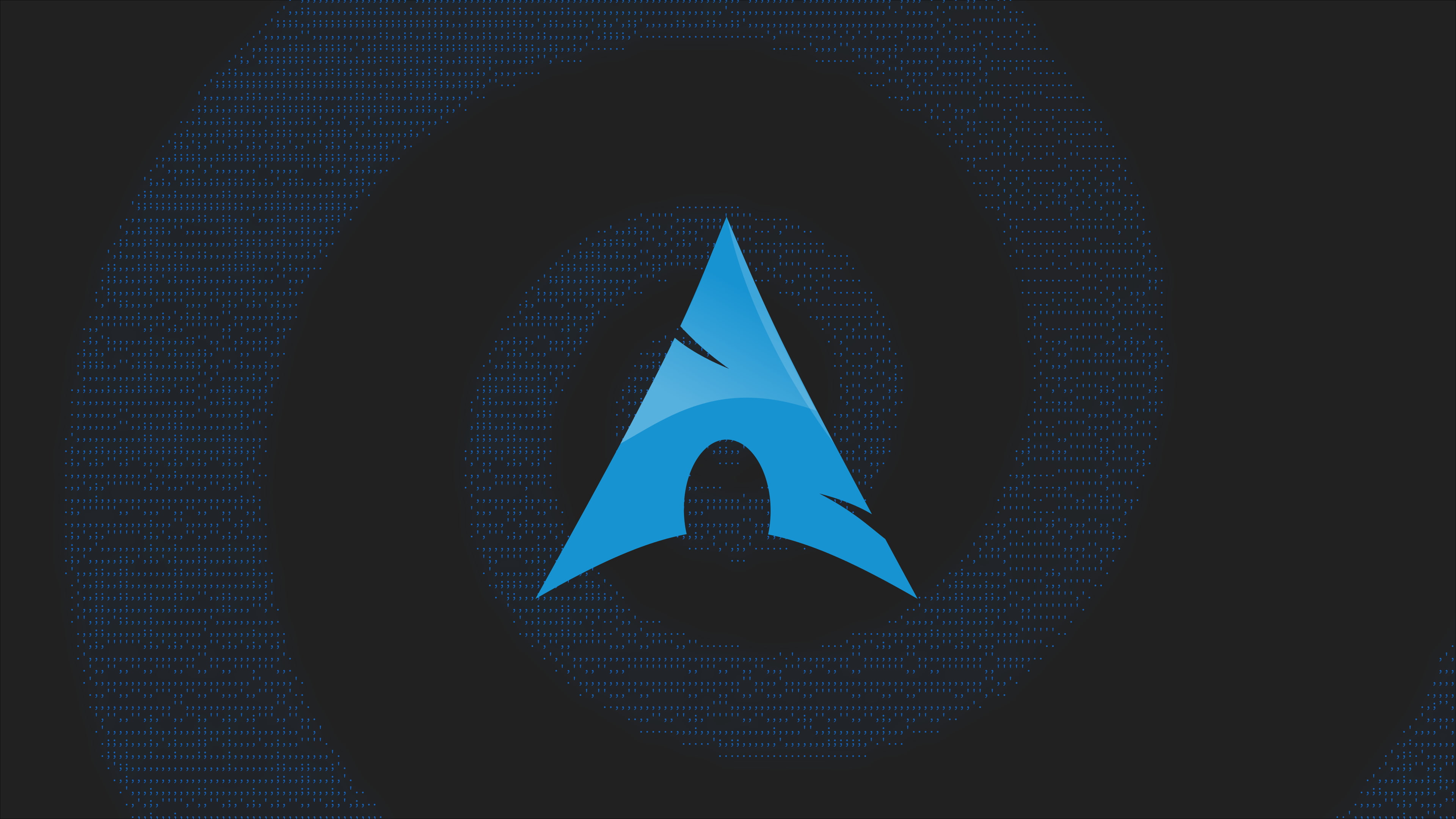 arch linux, logo, binary code, minimal, Technology
