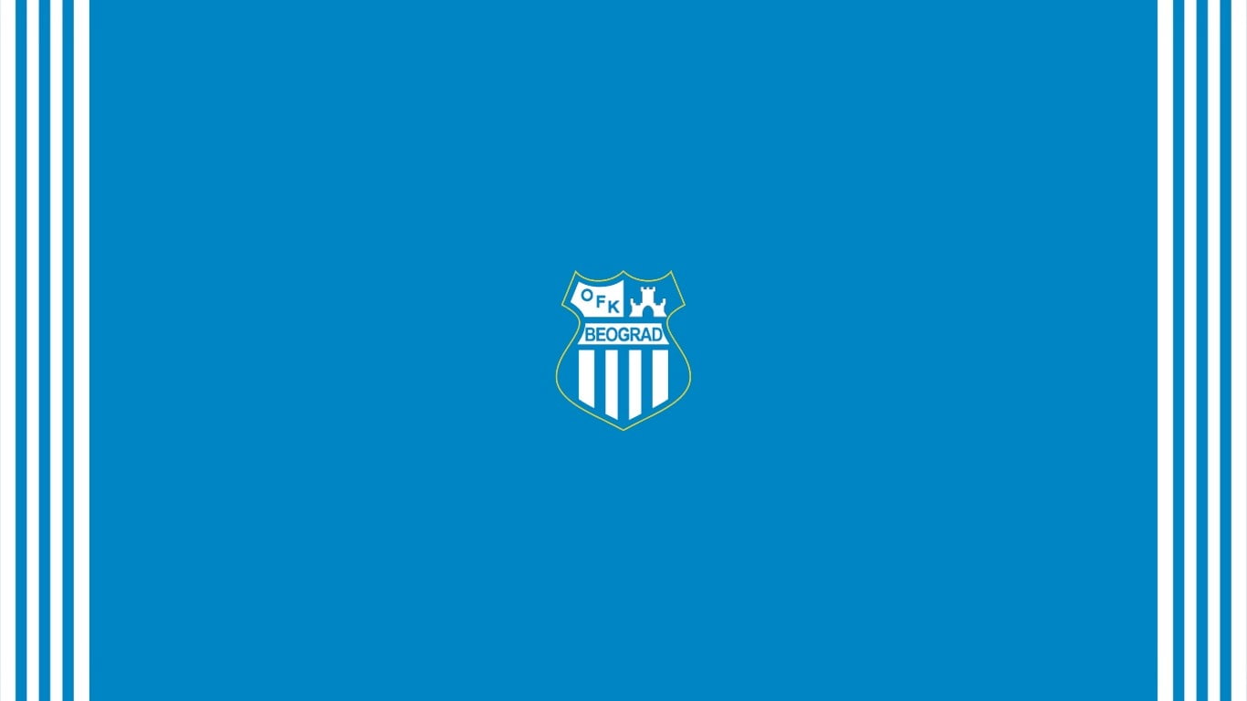 soccer, sports, logo, soccer clubs, OFK Beograd, blue, copy space