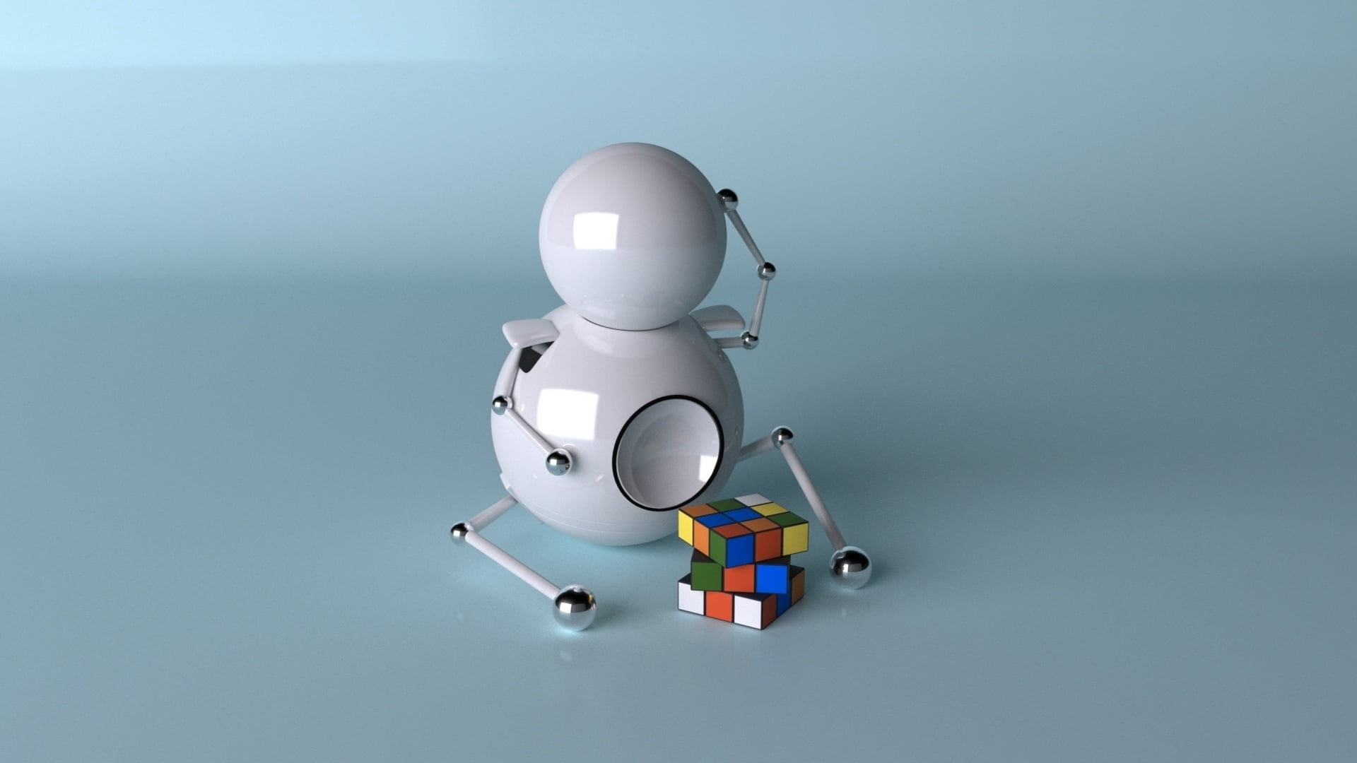 3x3 Rubik's Cube, robots, characters, three-dimensional Shape