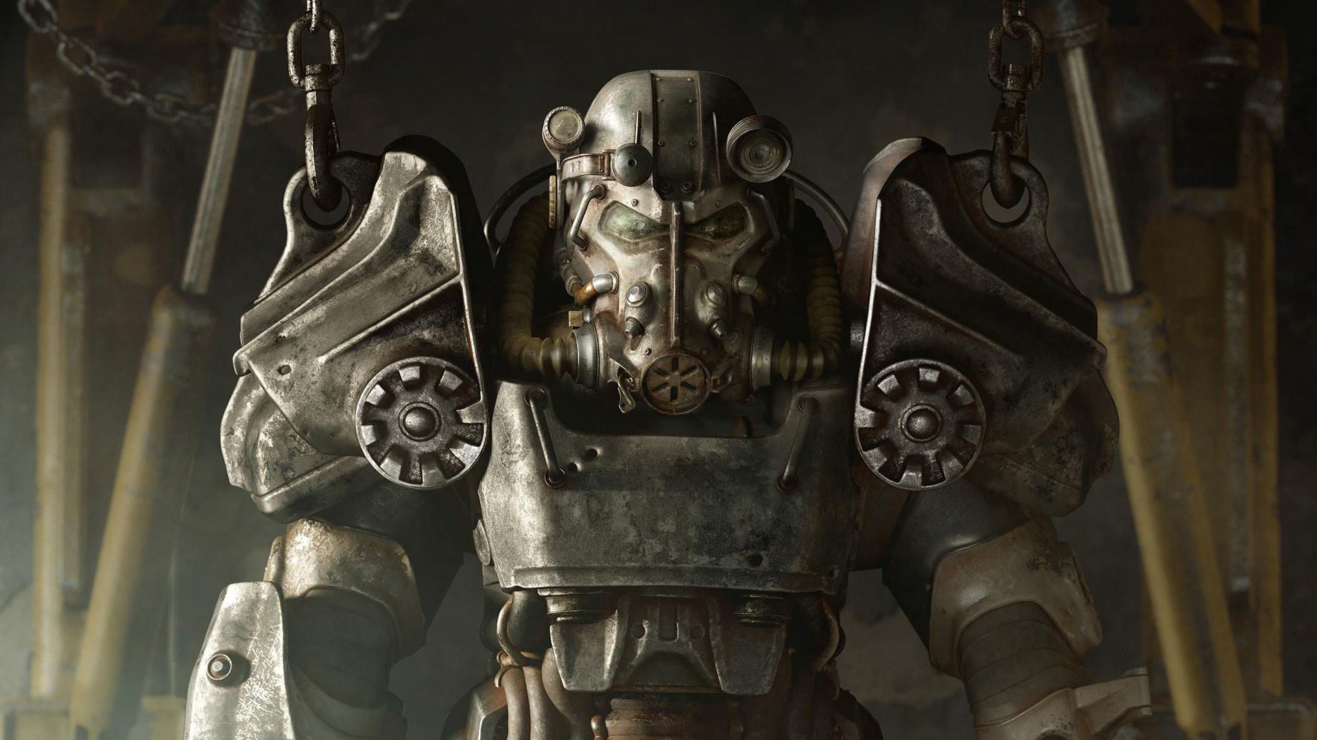 grey metal robot illustration, fallout 4, bethesda game studios