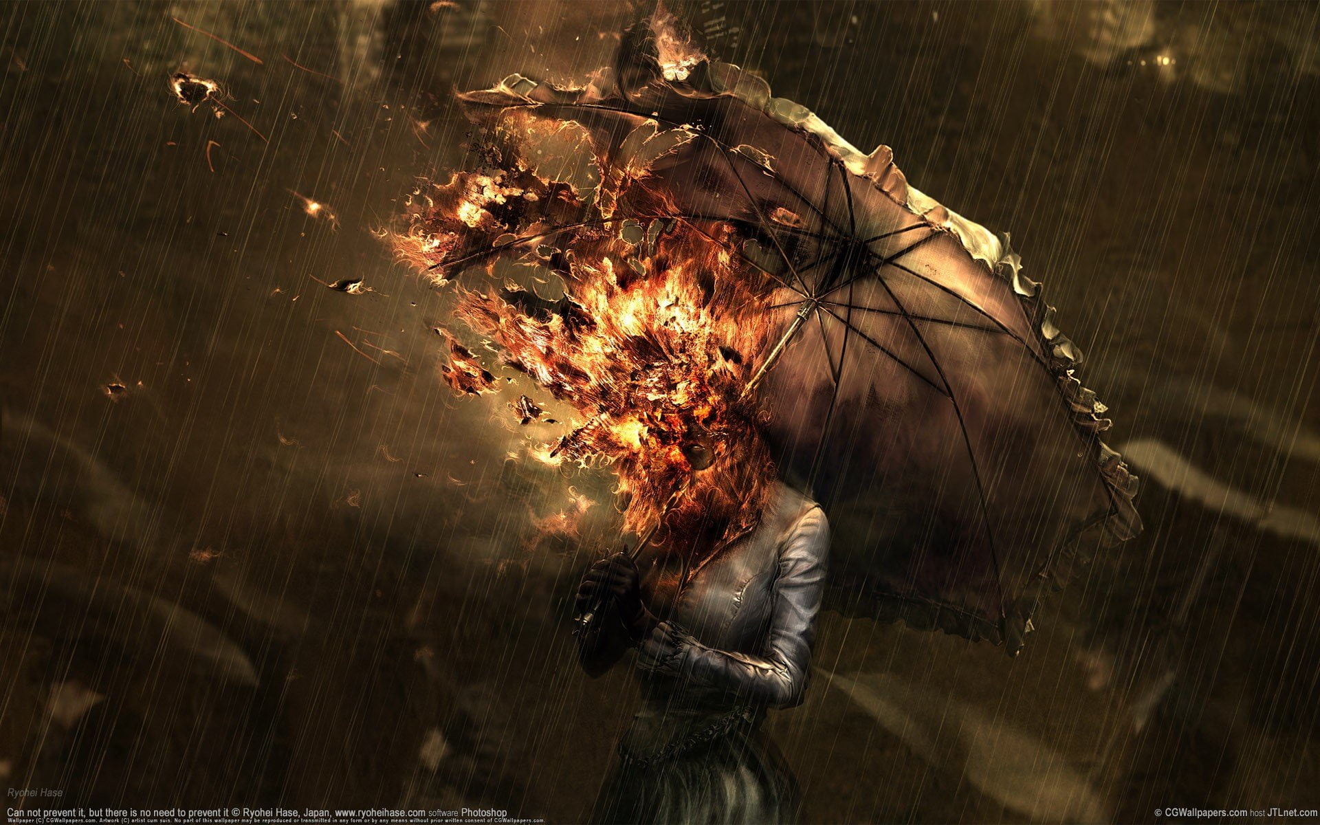 Spontaneous combustion, umbrella