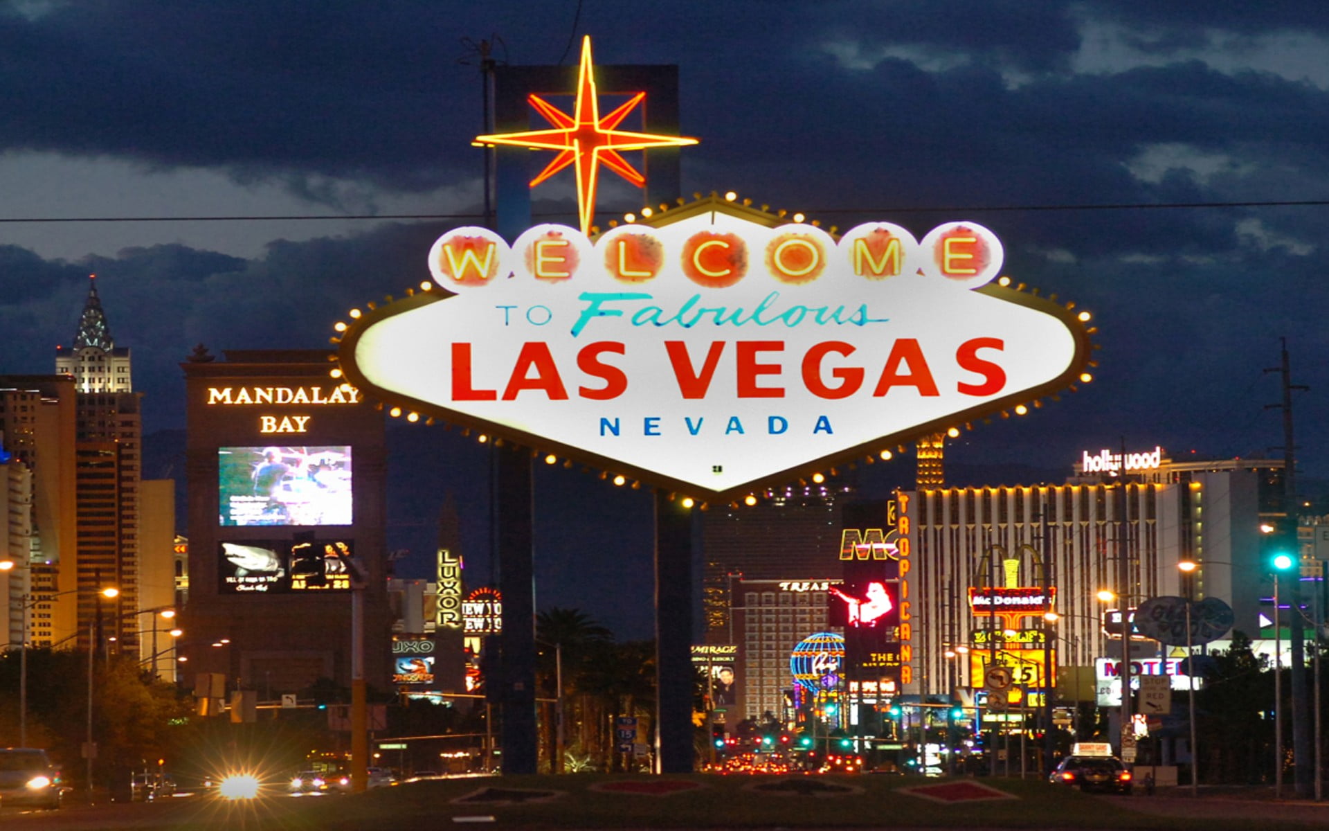 Las Vegas Nevada signage, neon, signs, city, illuminated, communication