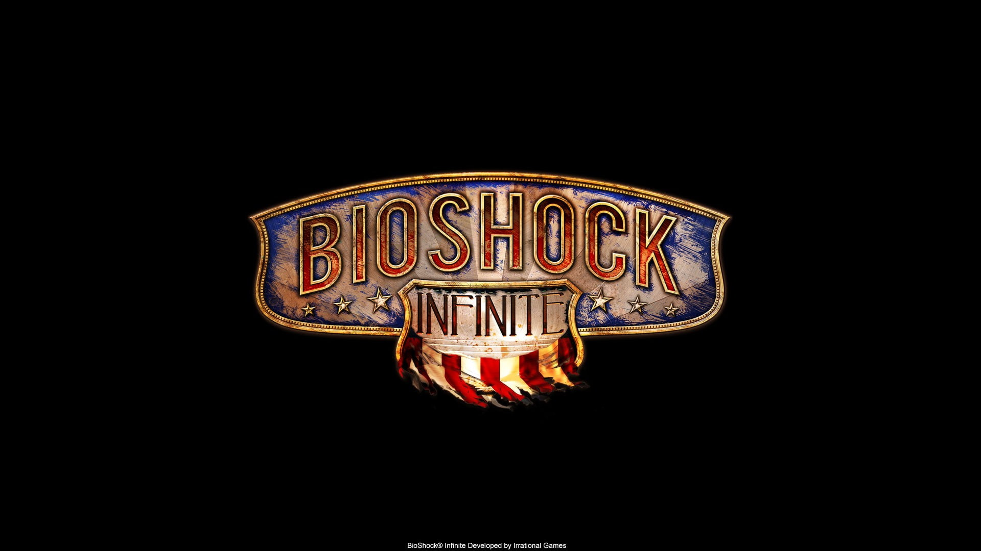 BioShock, BioShock Infinite, video games, black background