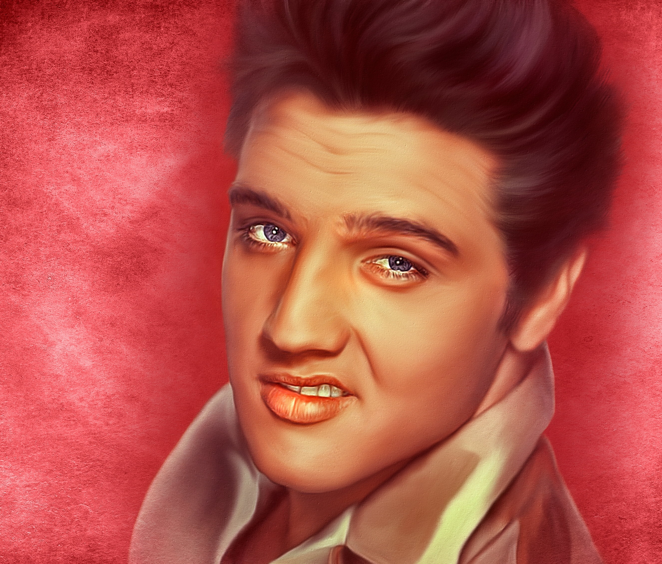 face, portrait, texture, singer, Elvis Presley, rock-n-roll
