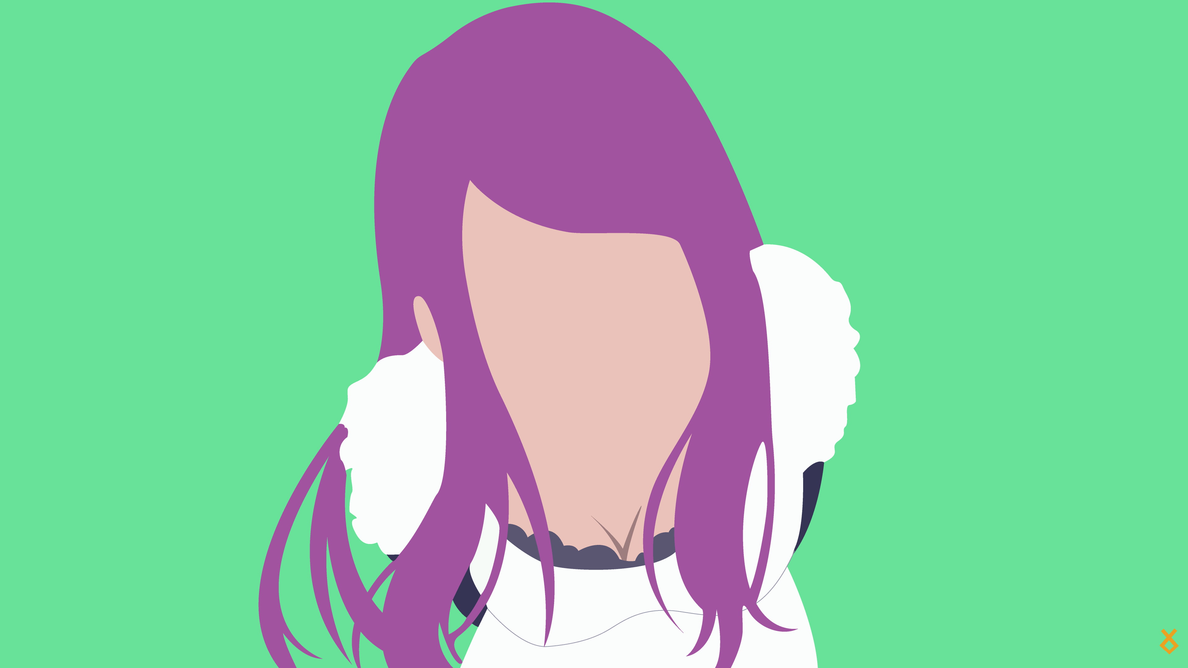 purple haired female fiction character vector art, Kamishiro Rize