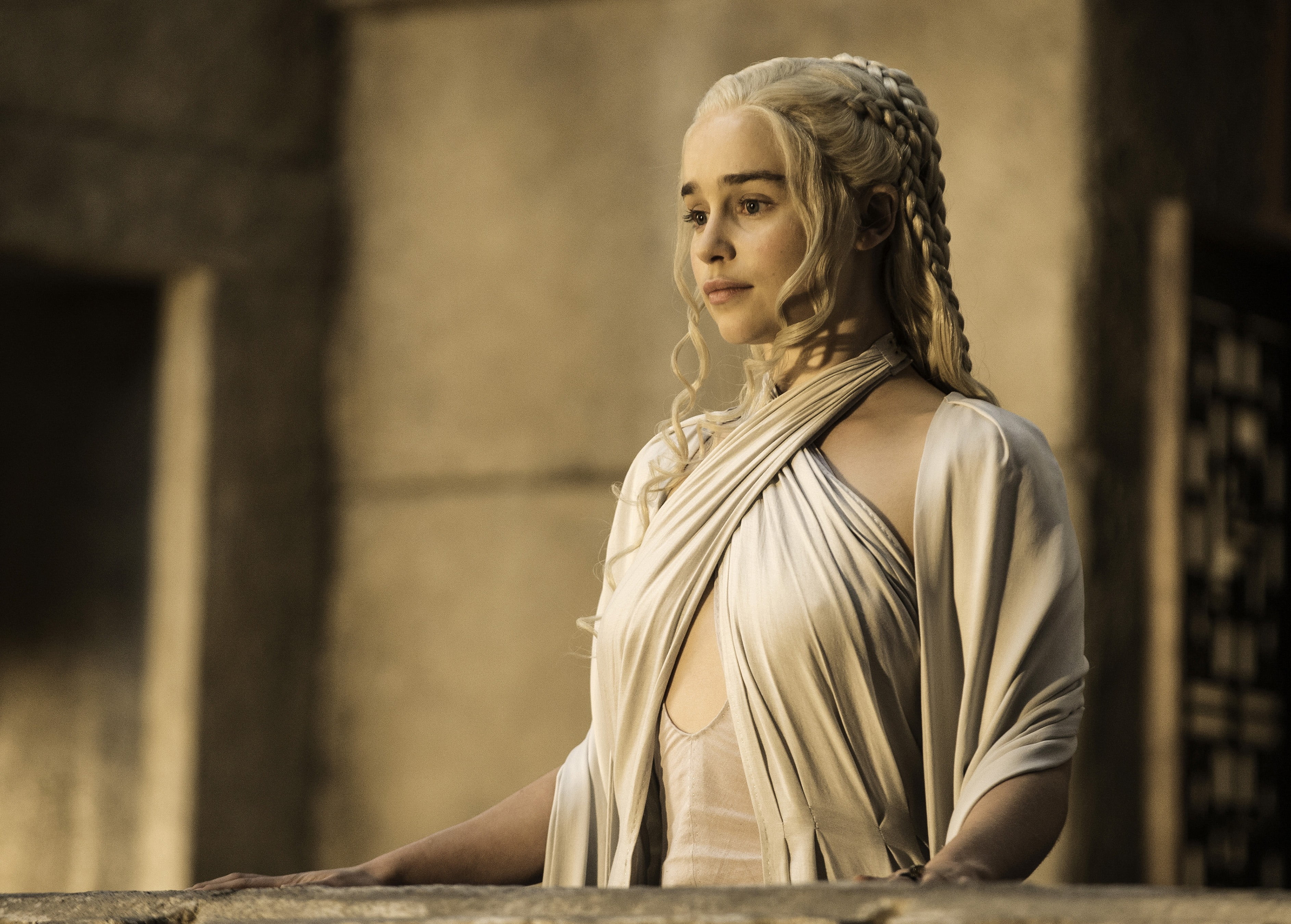 Free Download Hd Wallpaper Emilia Clarke Daenerys Targaryen Game Of Thrones Blond Hair 6899