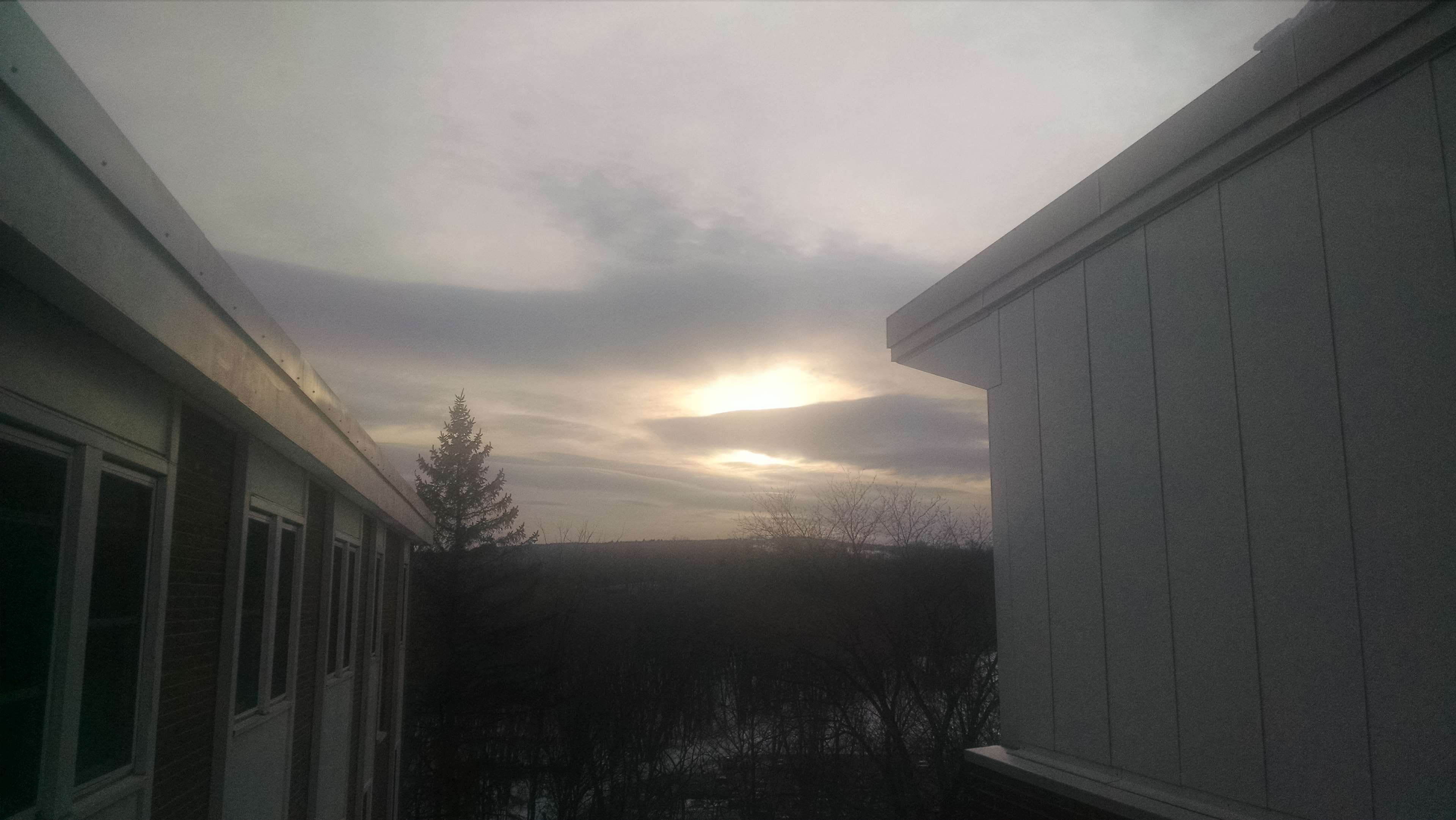 clouds, sun, winter, sky, cloud - sky, architecture, nature