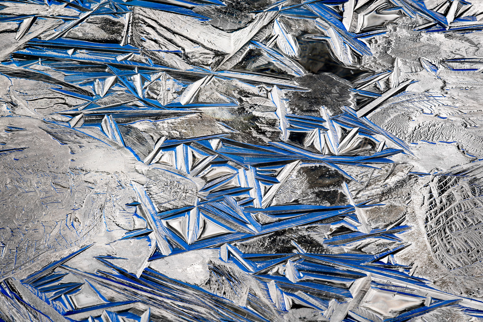ice, pattern, crystals