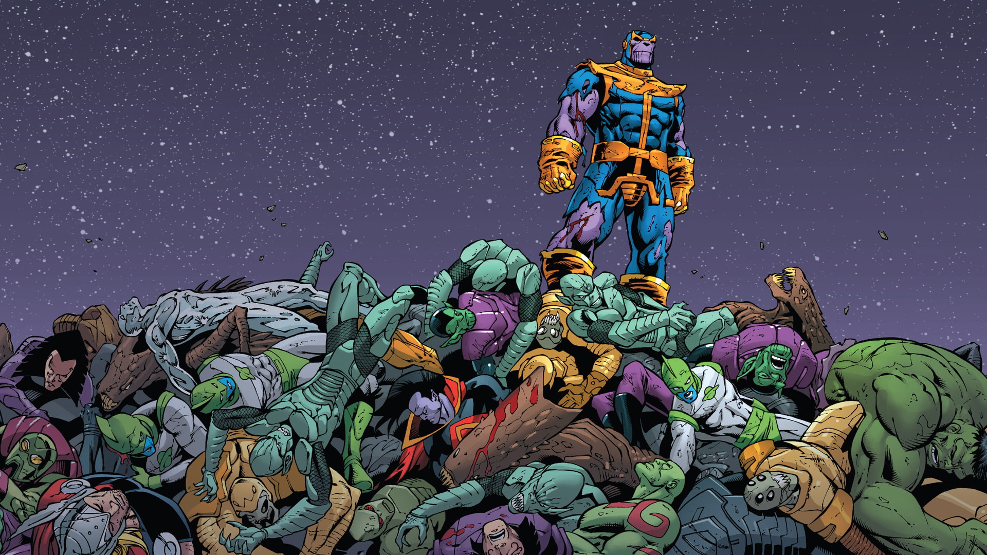 Thanos Marvel Stars HD, cartoon/comic
