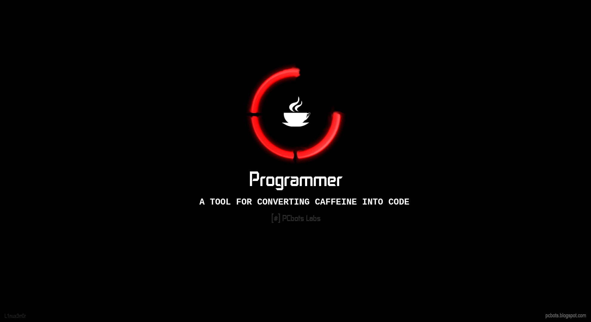 programmer advertisement screenshot, Java, Coder, By PCbots, vector