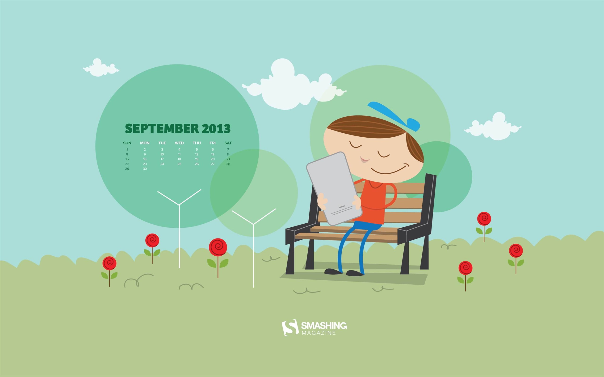 The Books That You Will Love-September 2013 Calend.., male cartoon character clip art