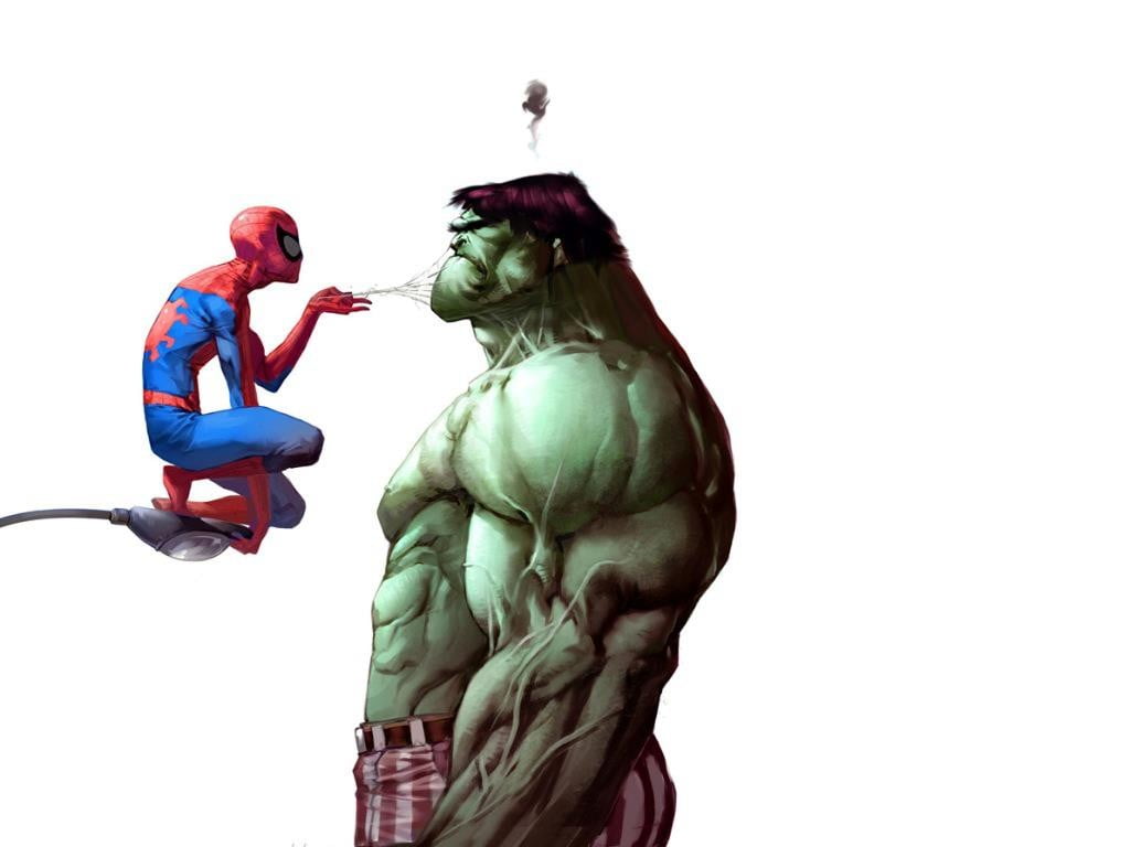 Spider-Man and Incredible Hulk wallpaper, spiderman vs hulk, Hulk (film)