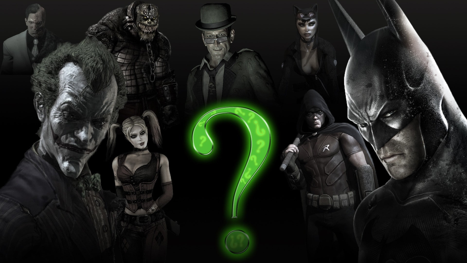 Batman, Batman: Arkham City, catwoman, Harley Quinn, Joker