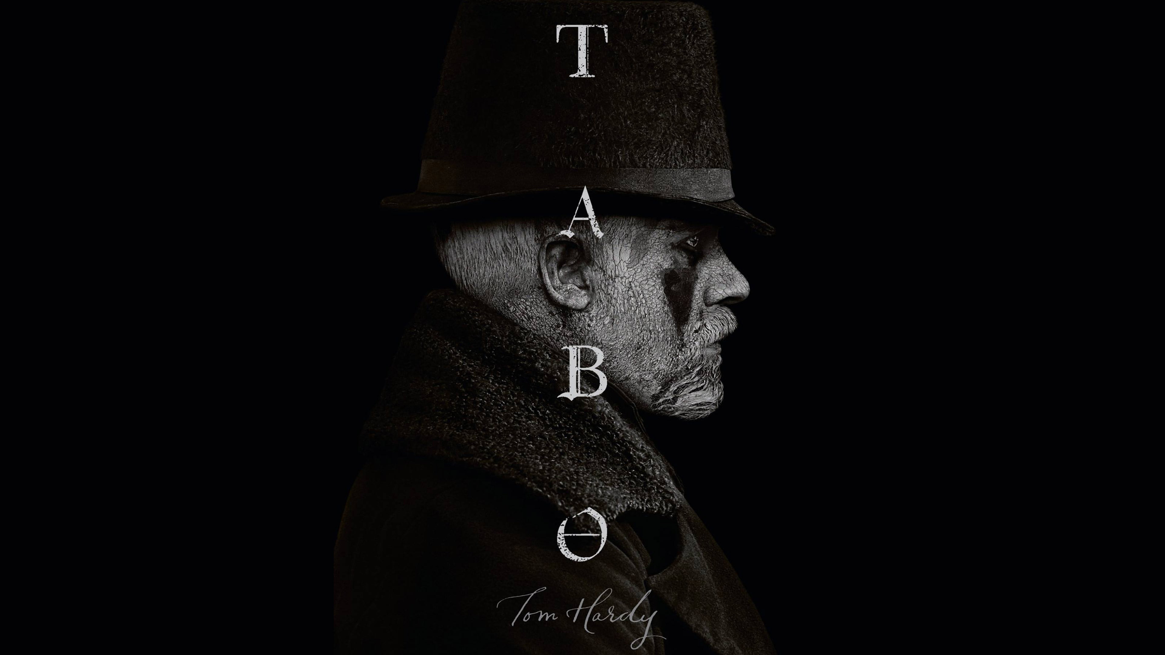 Tabo poster, Taboo, Tom Hardy, 2017, 4K