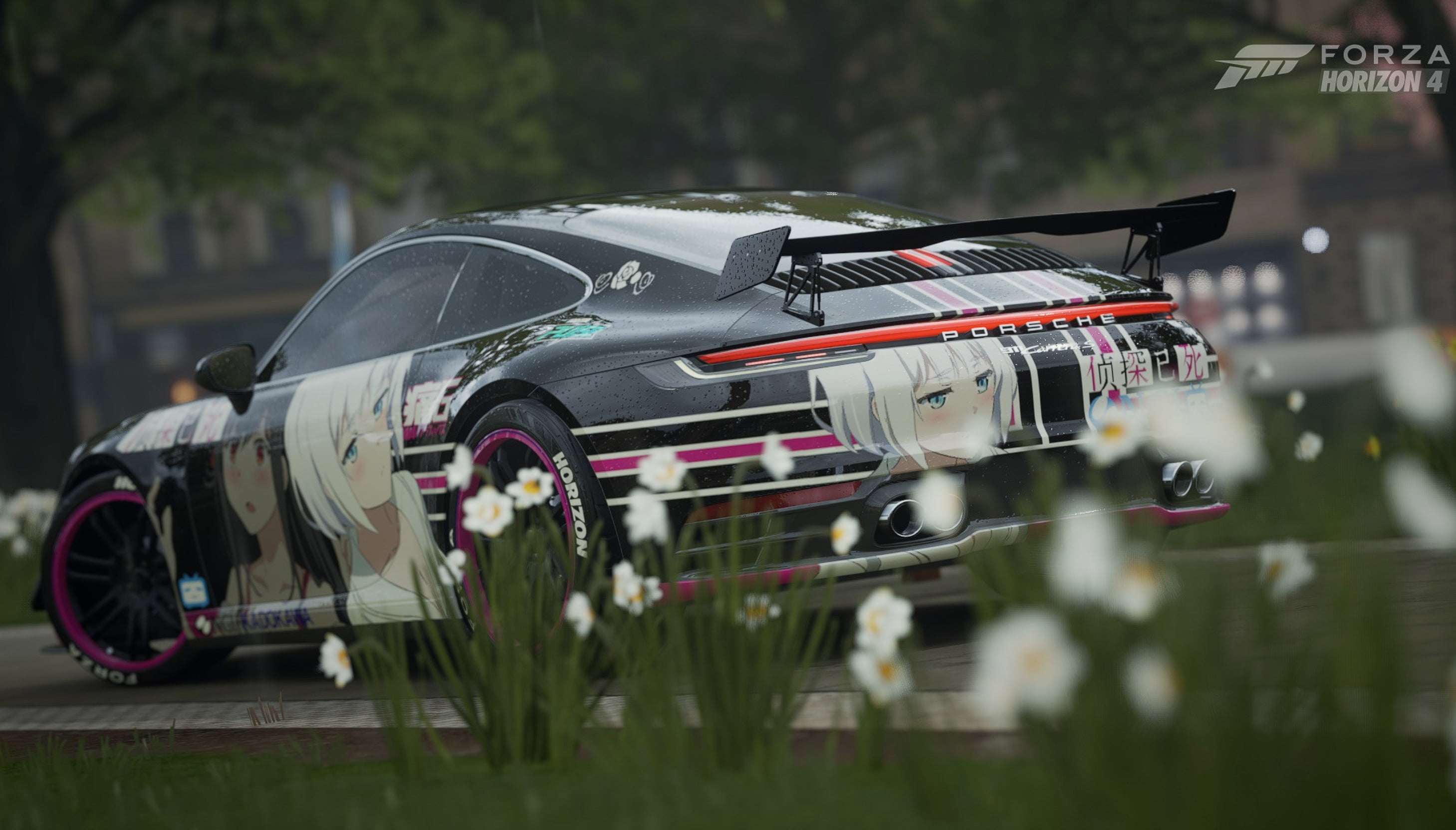 Forza Horizon 4, Itasha, car, Natsunagi Nagisa, Porsche 911
