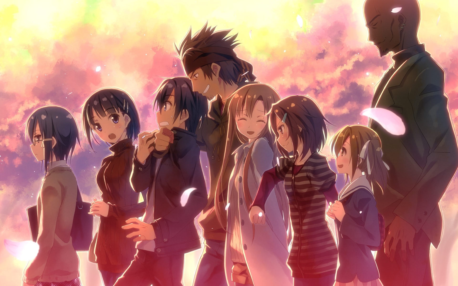 Sword Art Online, Anime, Yuuki Asuna, Kirigaya Kazuto, Kirigaya Suguha, Asada Shino, Shinozaki Rika, Alicia Rue, Kayaba Akihiko, Tsuboi Ryotaro
