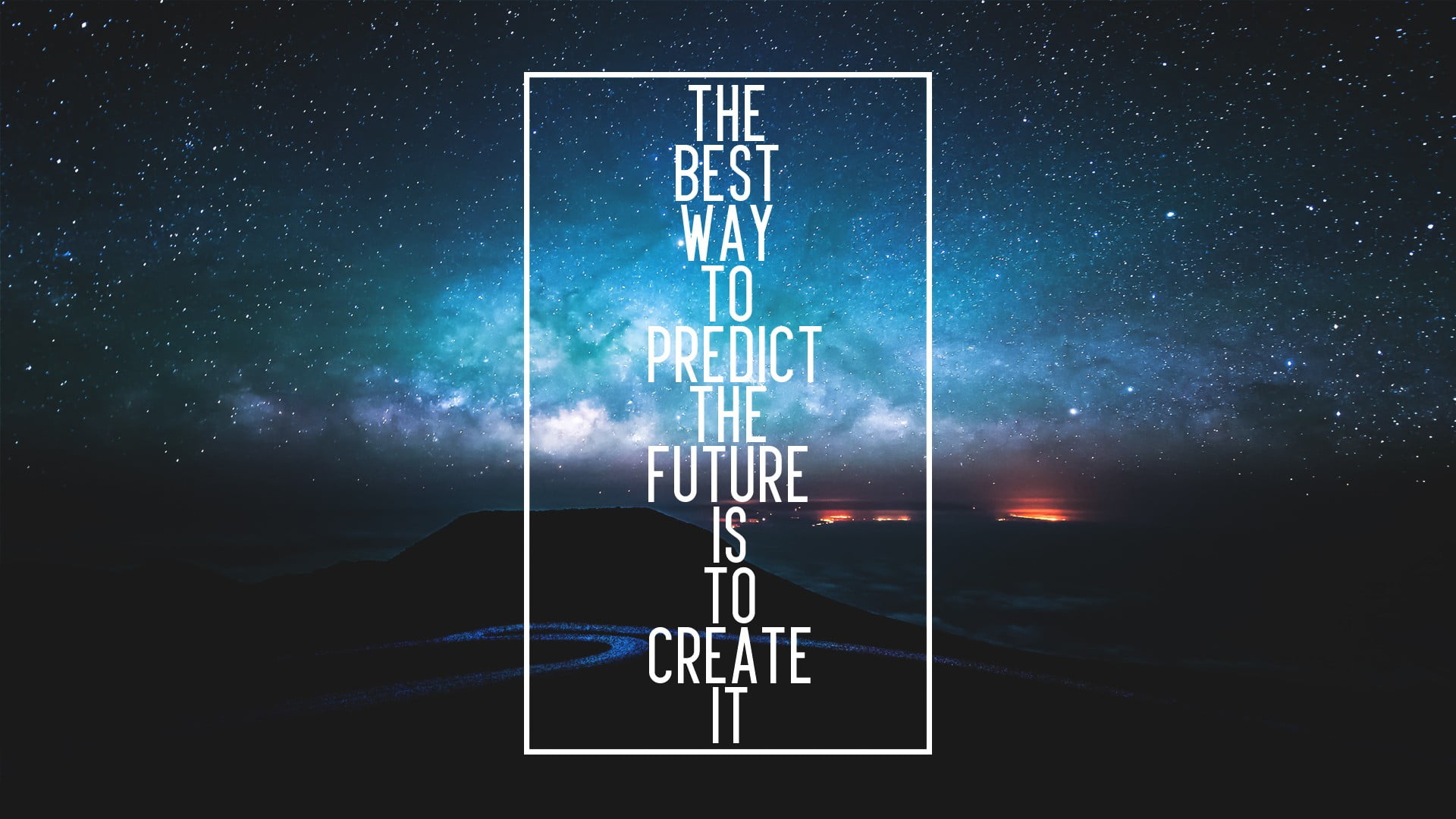 the best way to predict the future is to create it quote, digital art