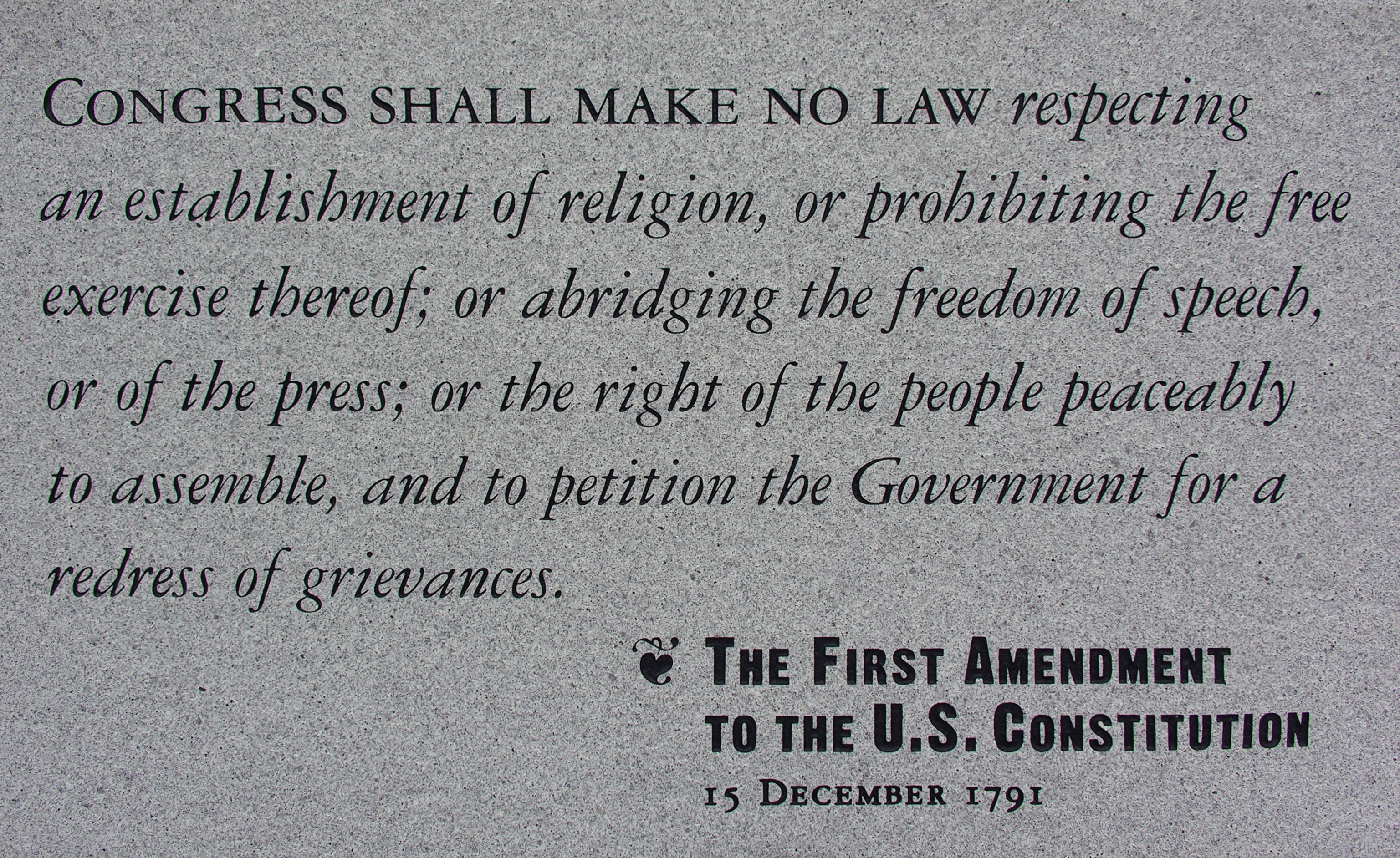 Misc, 1St Amendment