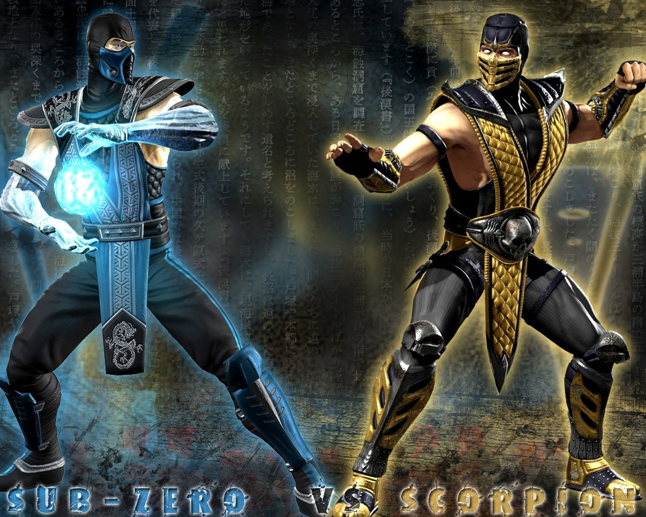 Mortal Kombat Sub-Zero and Scorpion wallpaper, Scorpion (Mortal Kombat)