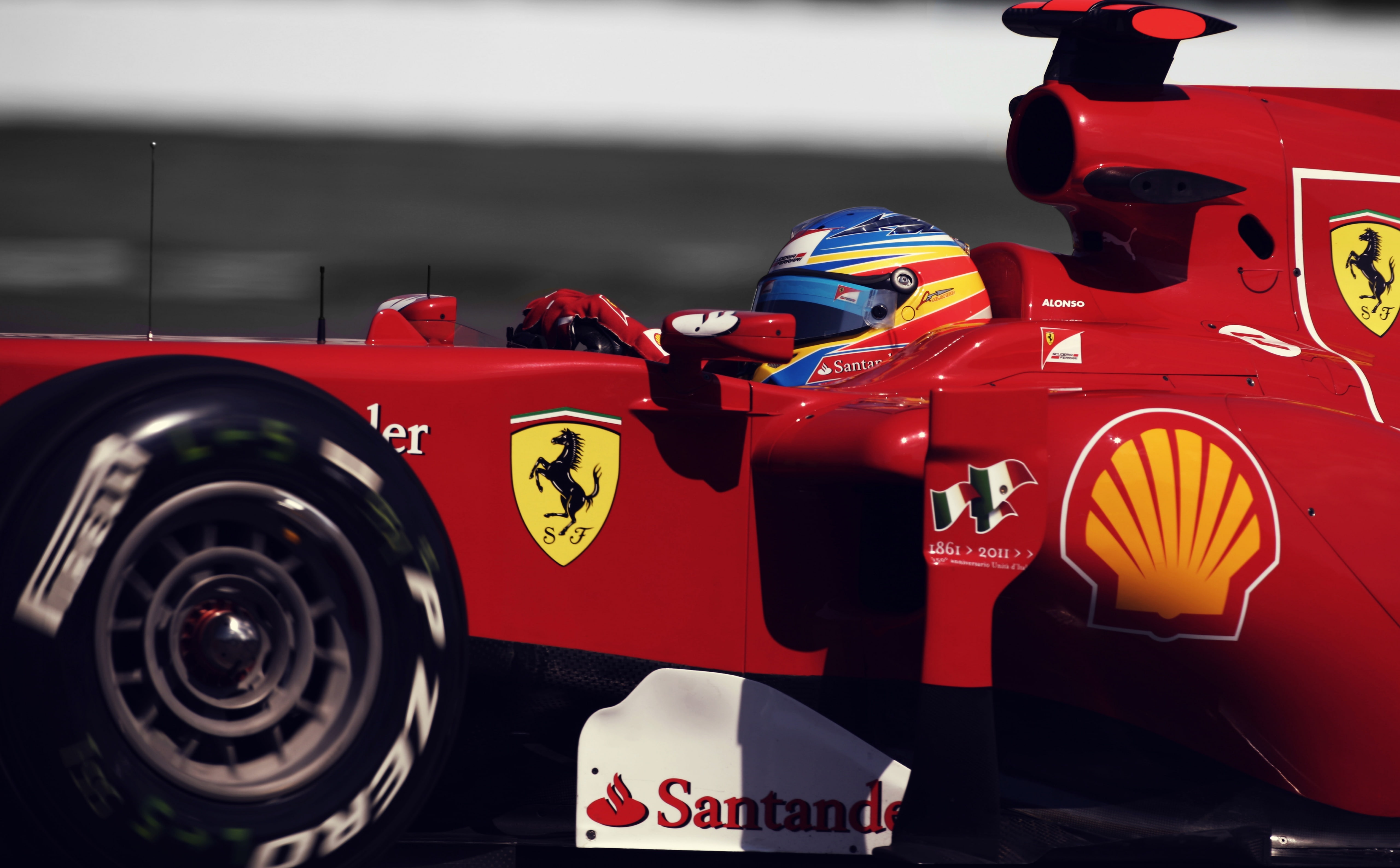 Alonso Fernando Ferrari, red Ferrari F1, Sports, Formula 1, mode of transportation